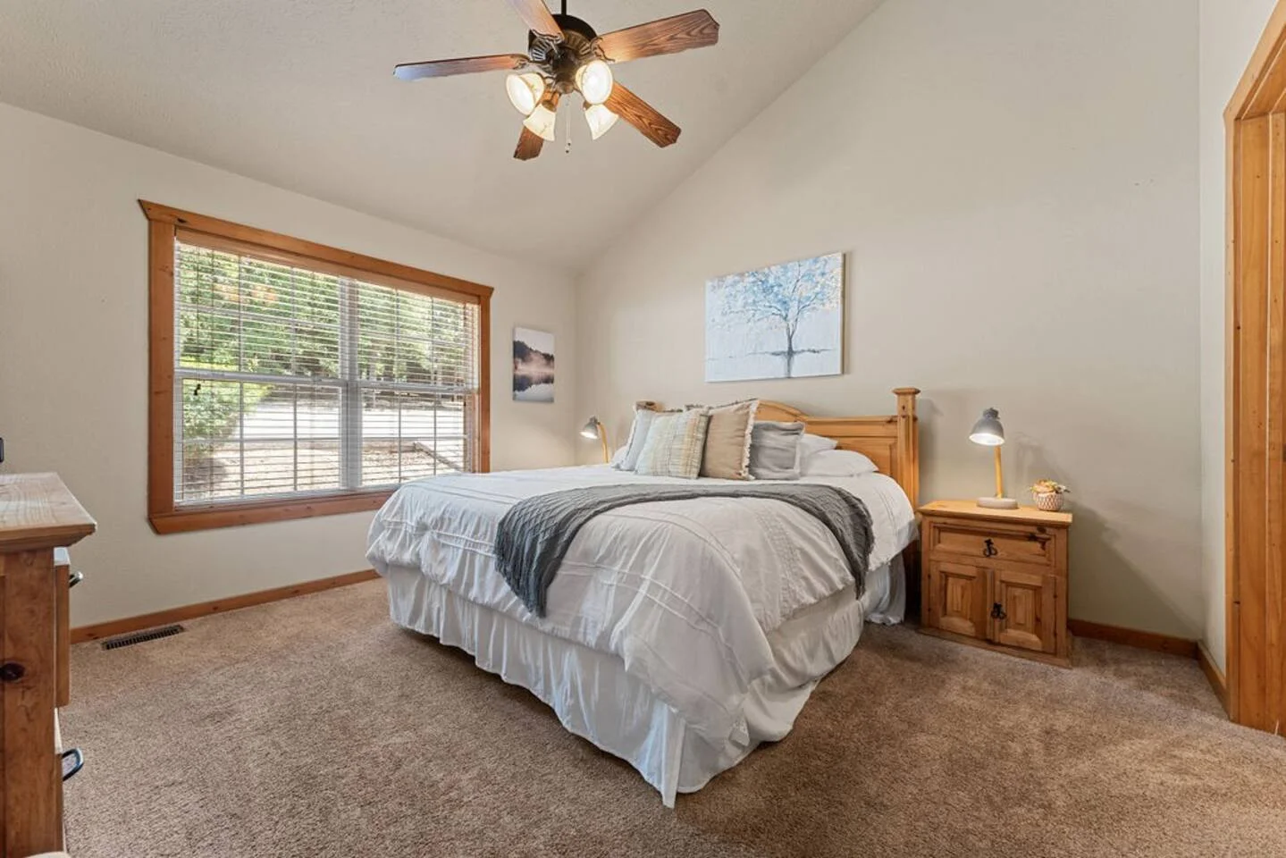 2nd master bedroom with a king bed