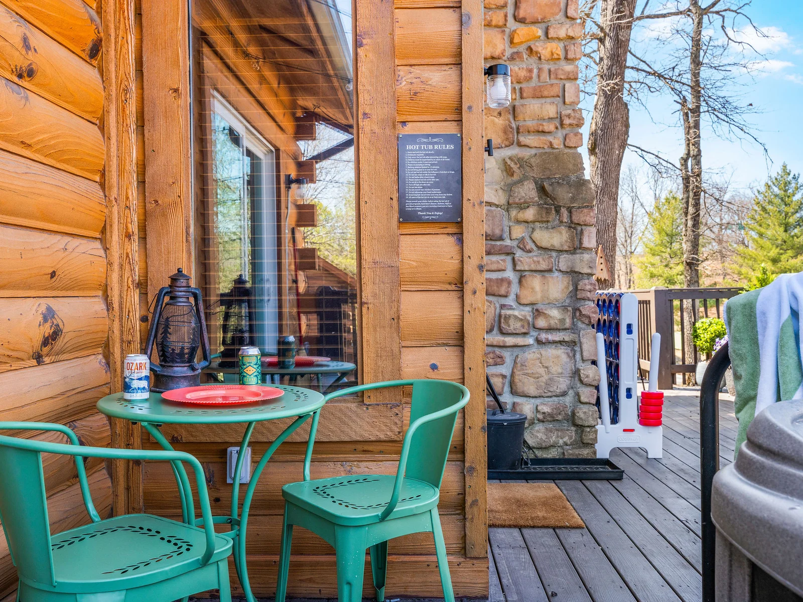 Peaceful nook to enjoy meals outside