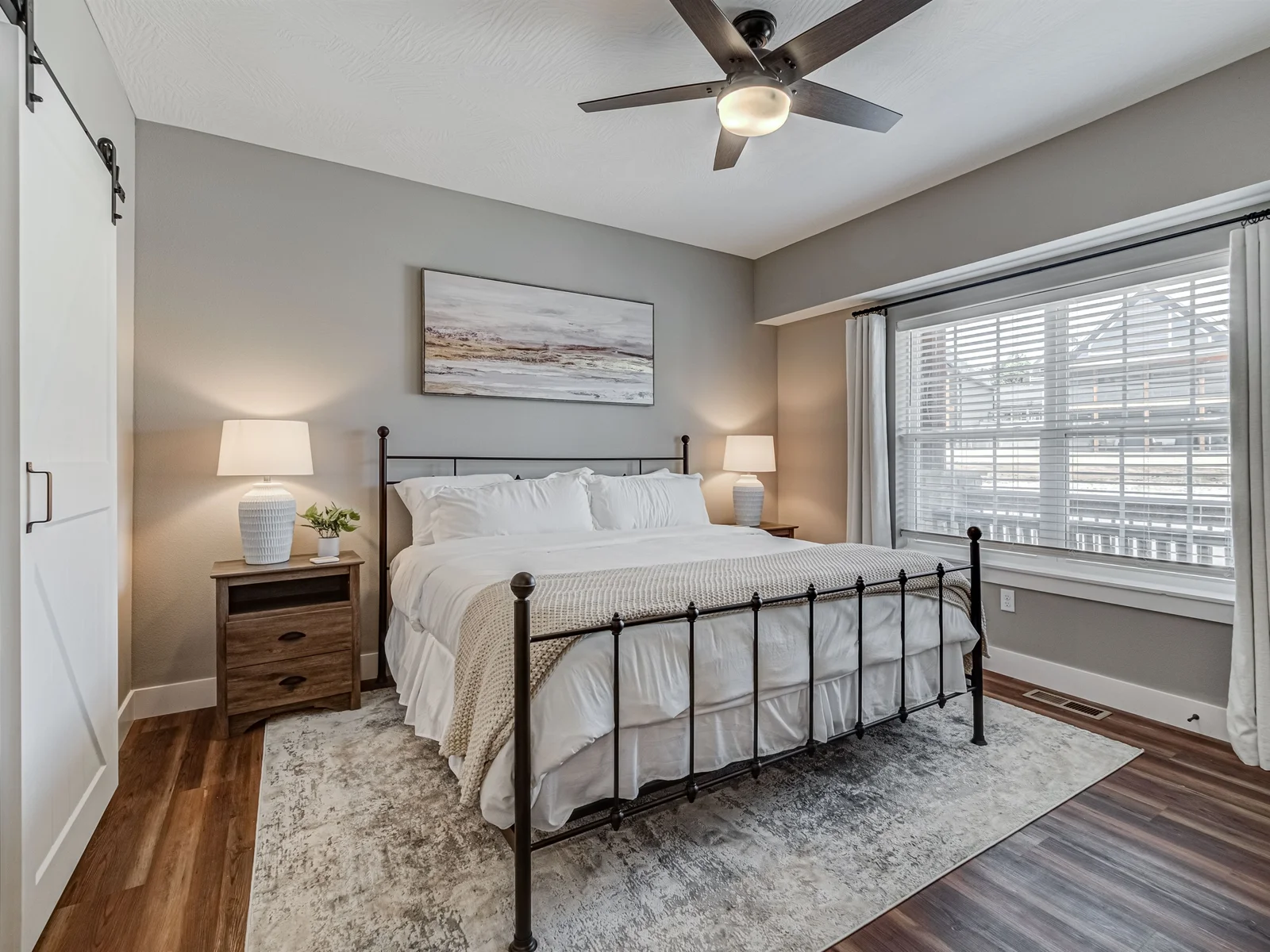 Main level King #1 with attached bathroom