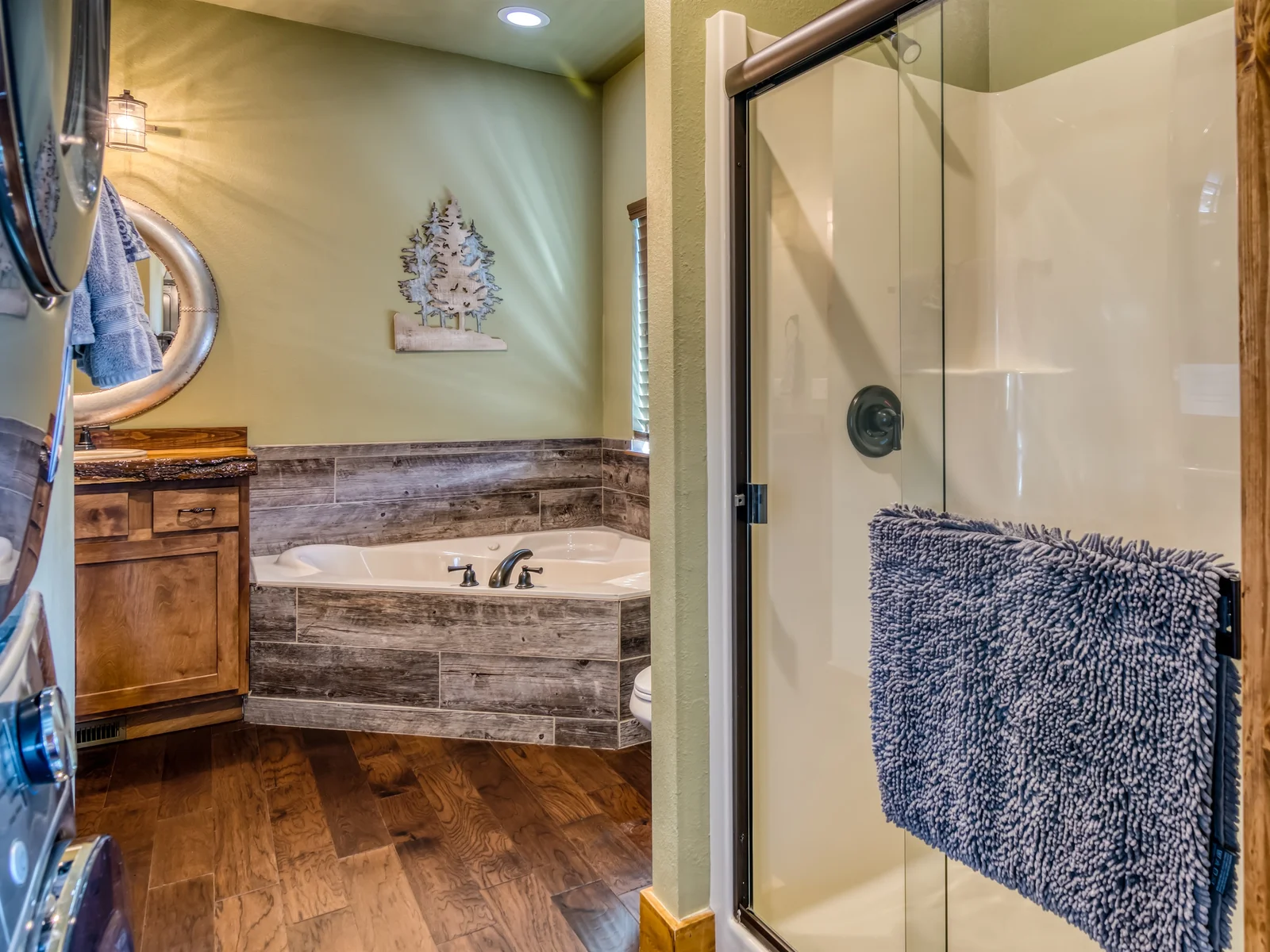 Main floor bathroom that serves as guest bathroom for this level also