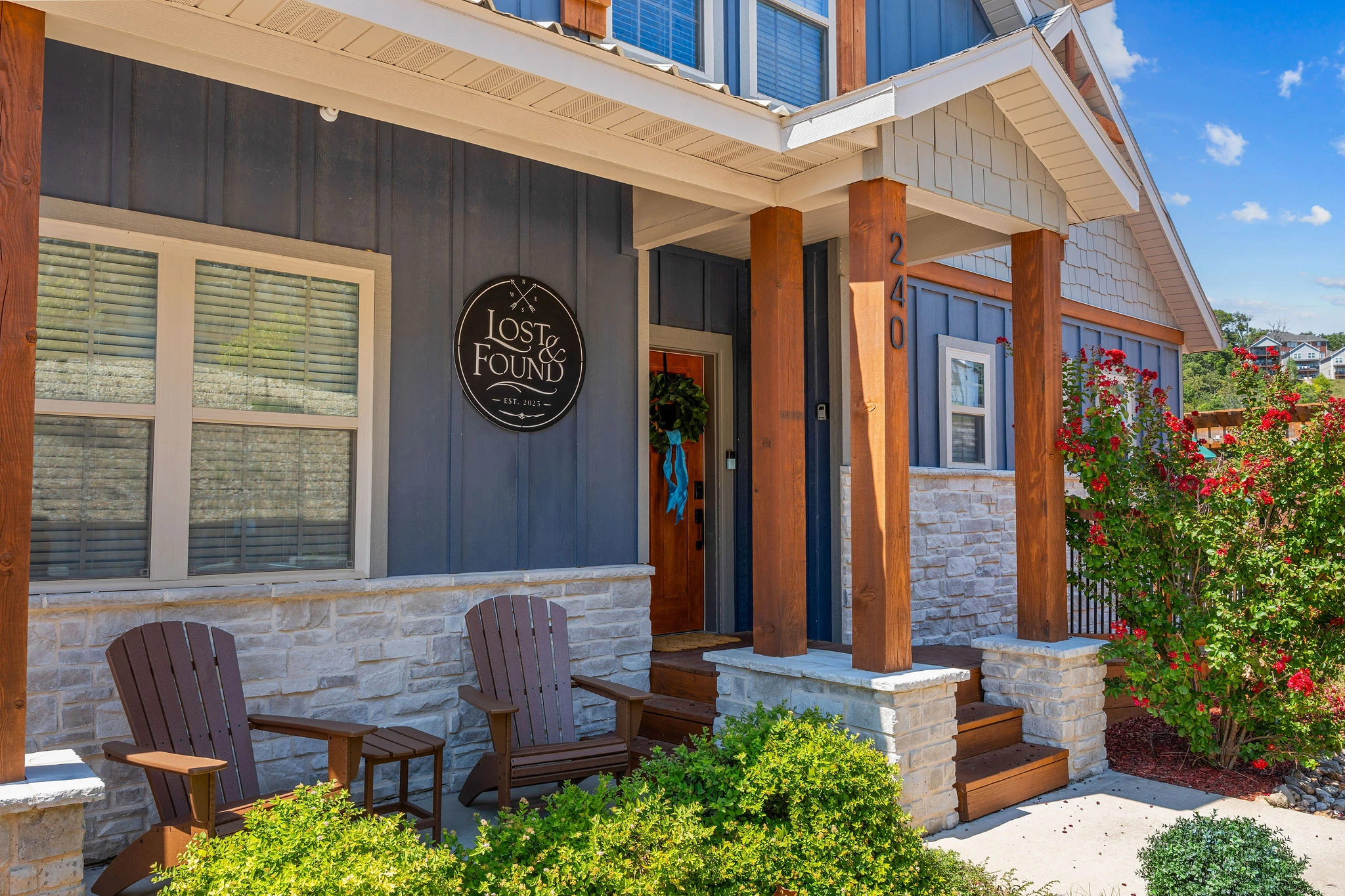 The Lost & Found sign welcomes you at the front porch.