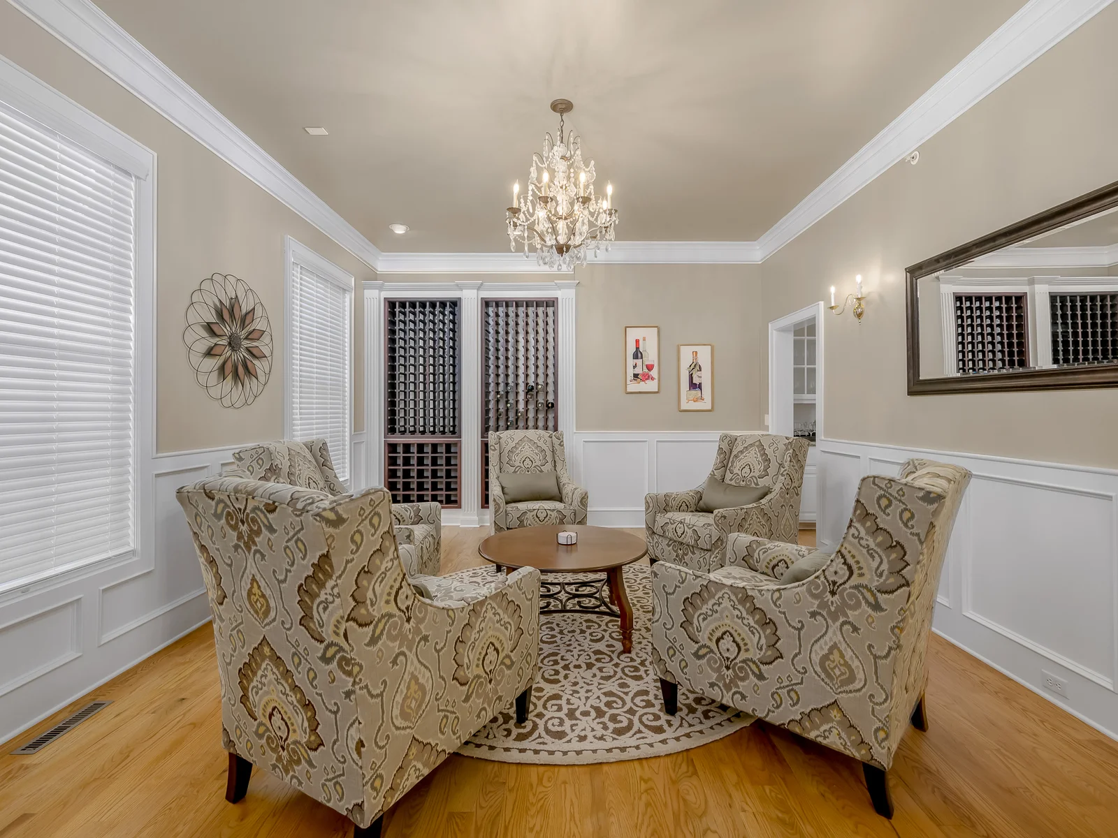 Wine room with seating for 5