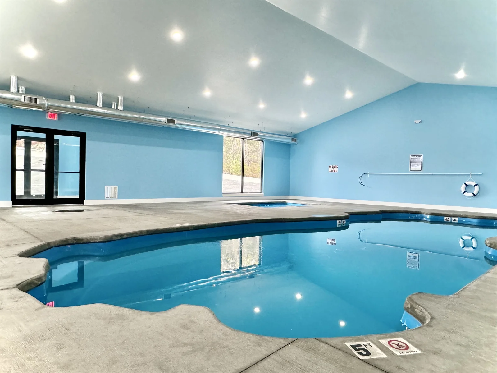 Don't let the weather keep you from swimming! Heated indoor pool for all our guests!