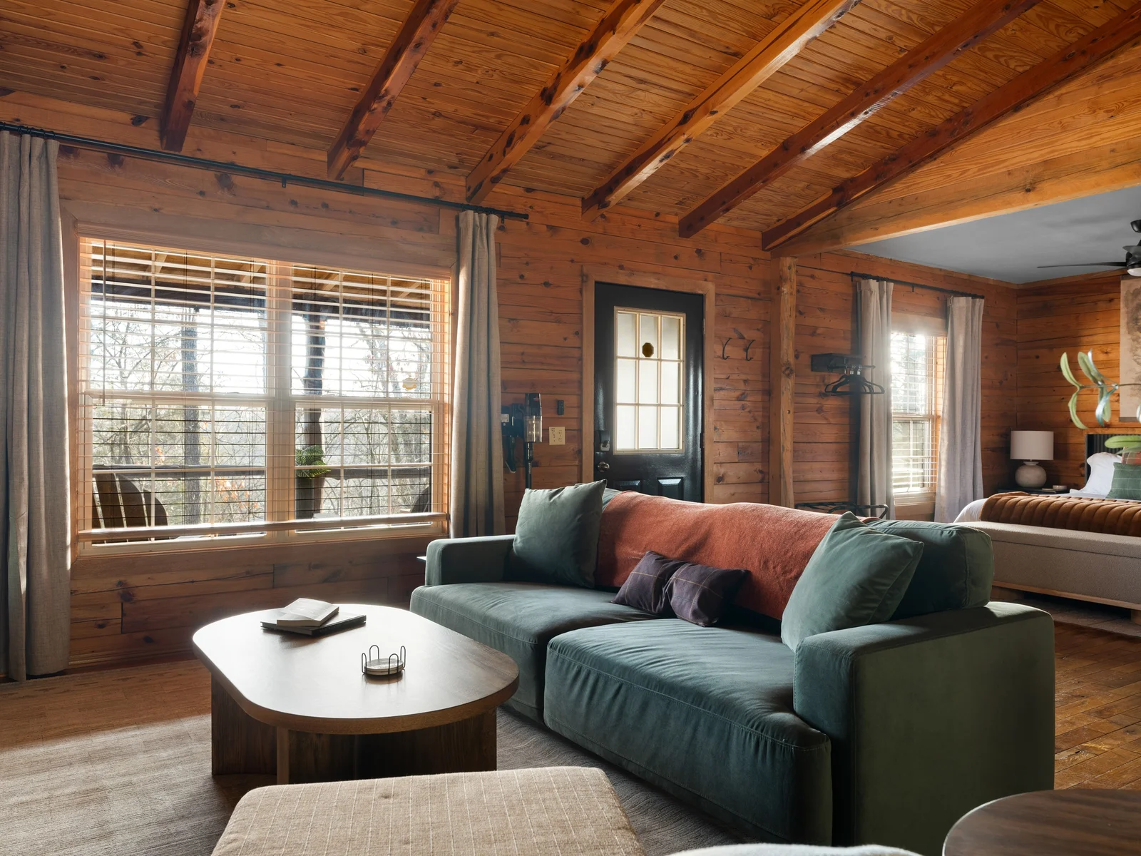 Romance lives here: cozy spaces and a luxurious king bed to dream in