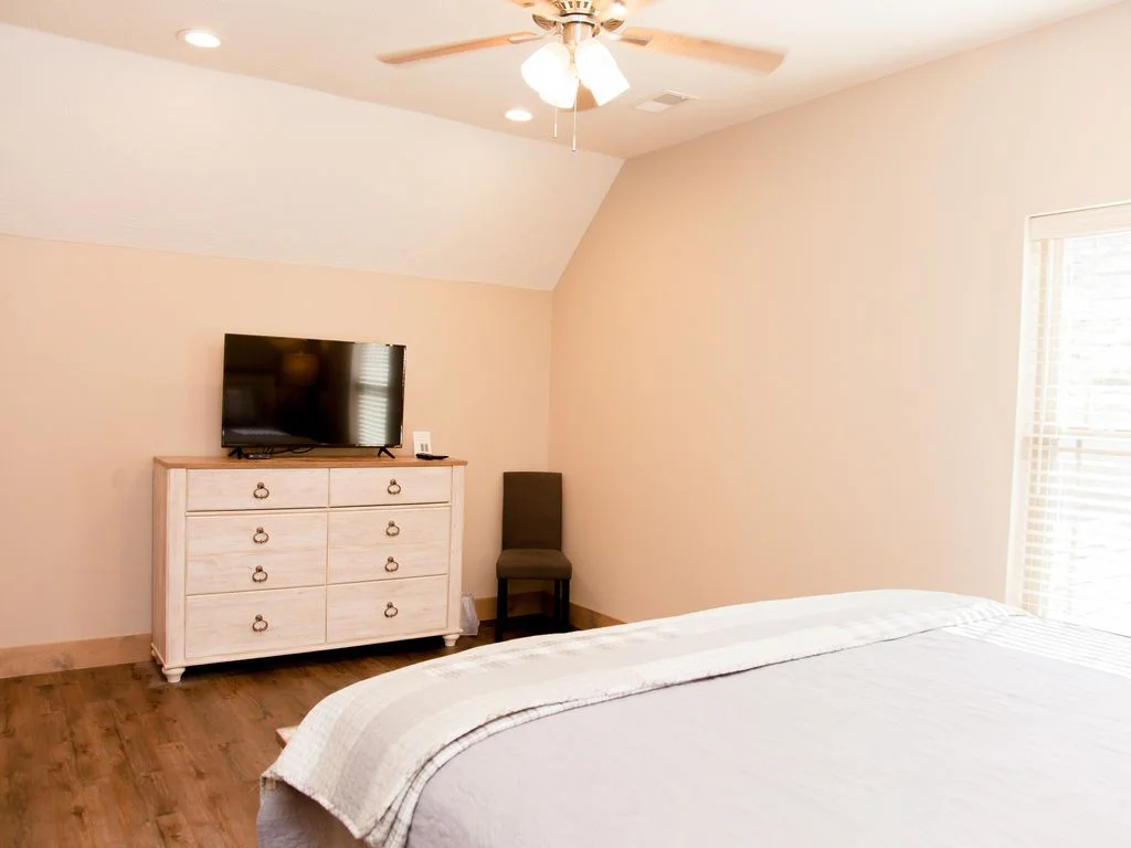 Bedrooms are comfortable and well-appointed.