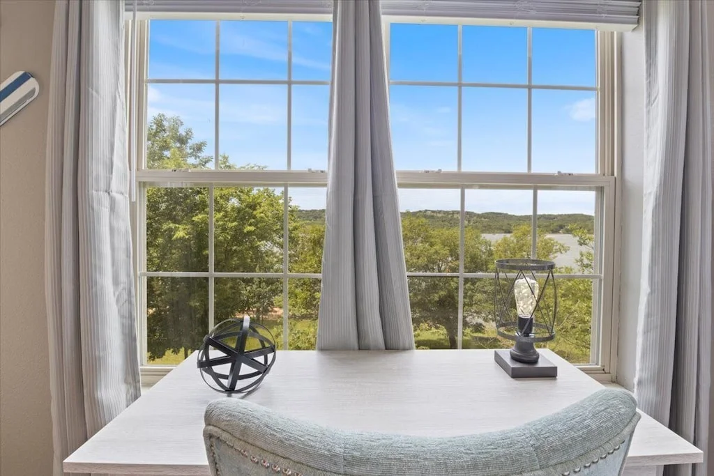 The Lake Room - Desk with a great view