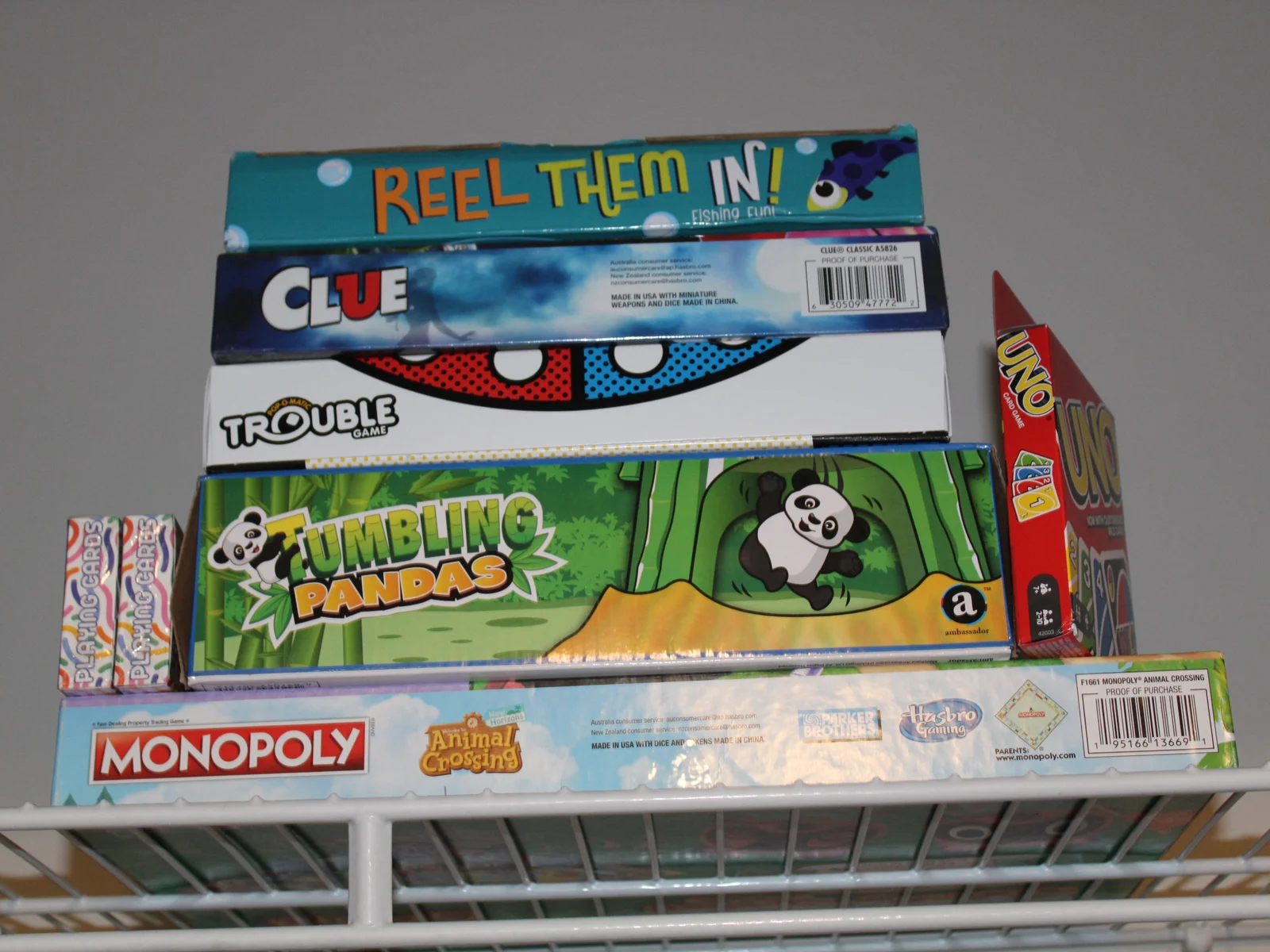 Pick your post-dinner game — UNO, playing cards, and a full board game selection are ready whenever you want them.