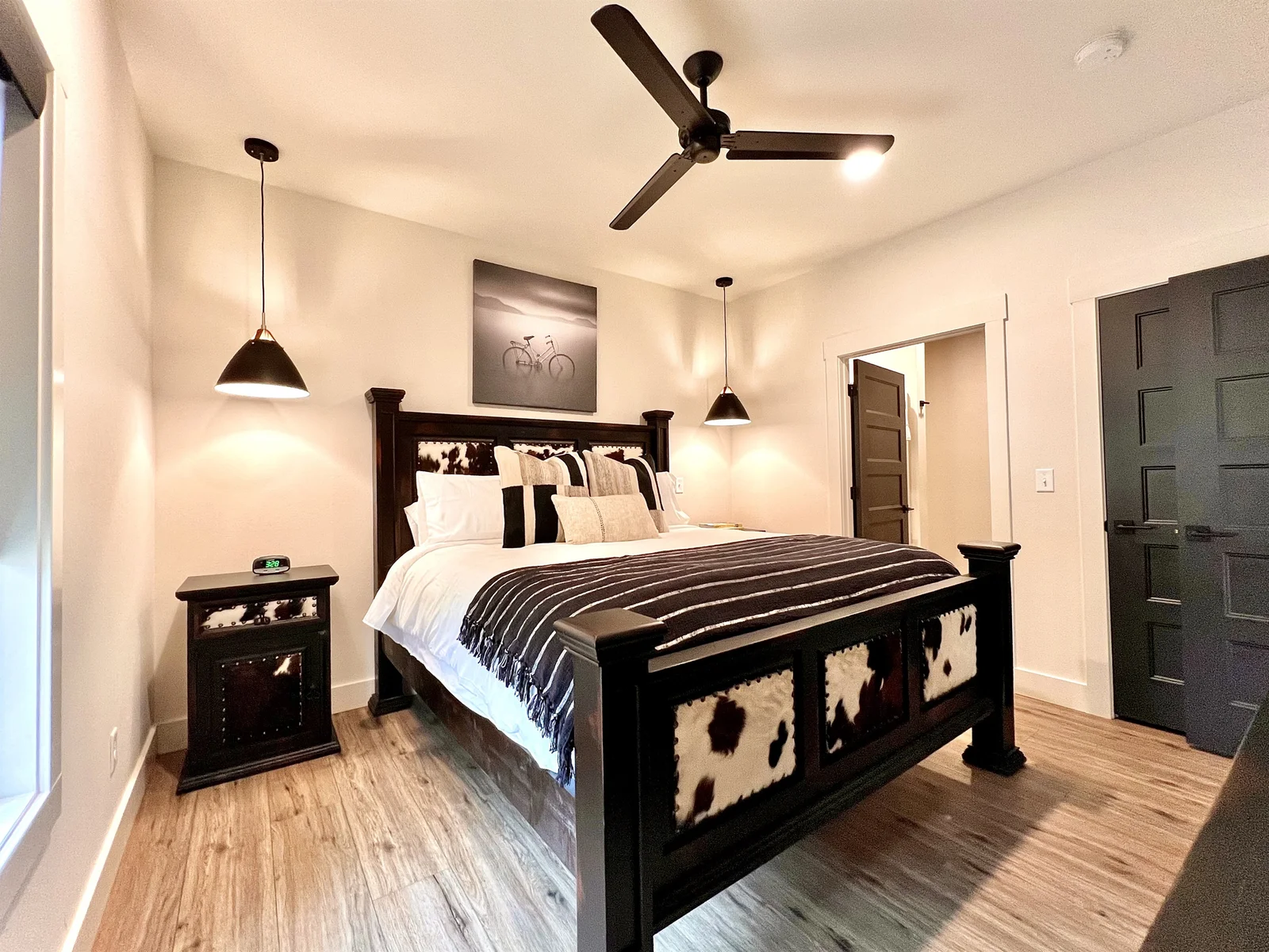 Master bedroom with private bathroom