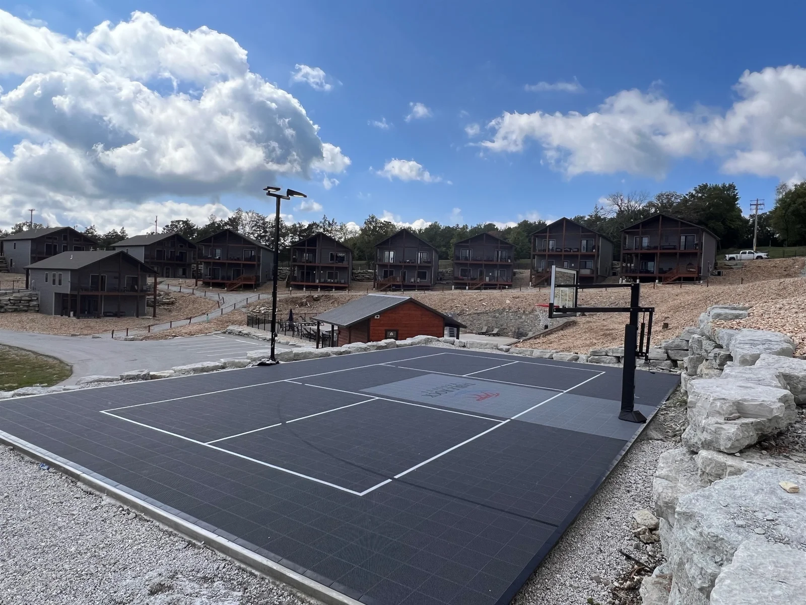 Community basketball court