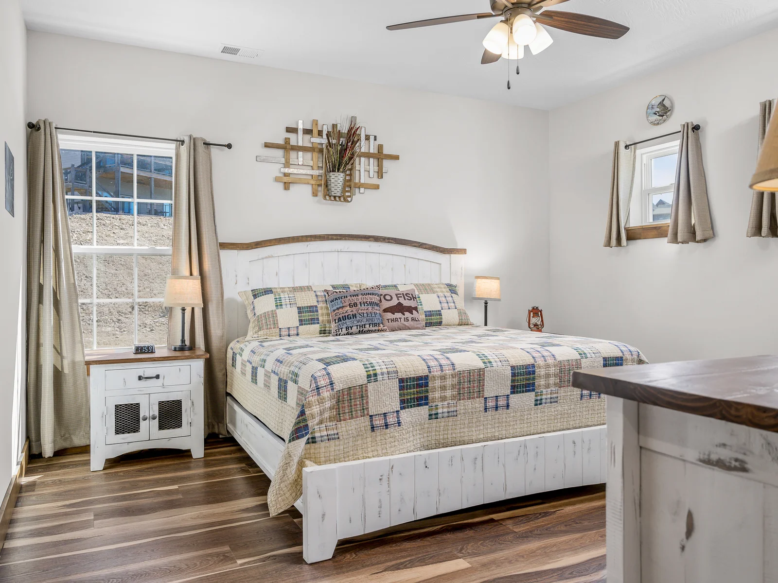 Upper level: Matthew Cuthbert room with King bed. Bathroom located in hall, shared with Gilbert Blythe room.
