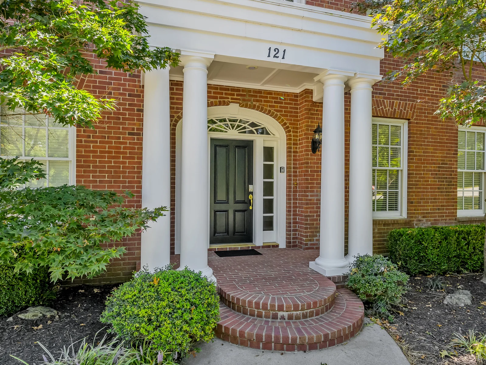 Grand front entrance