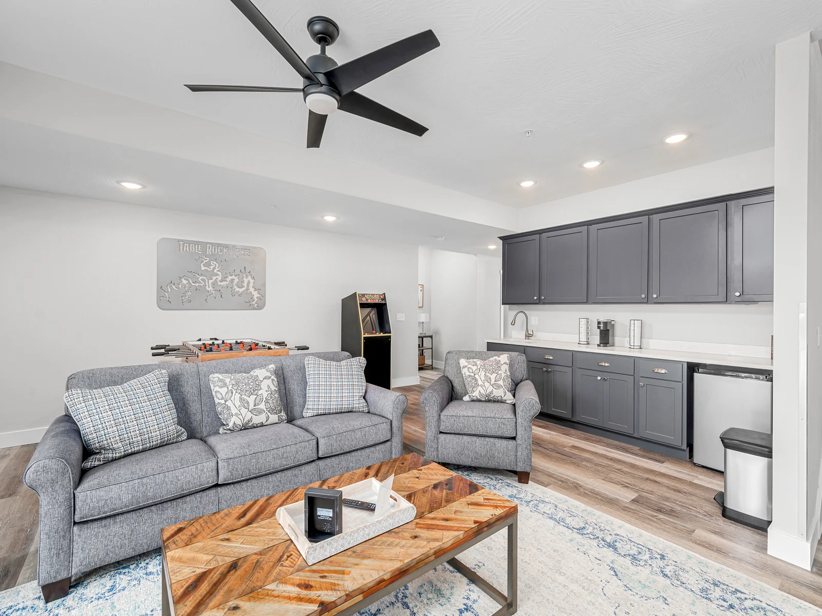 Lower living area