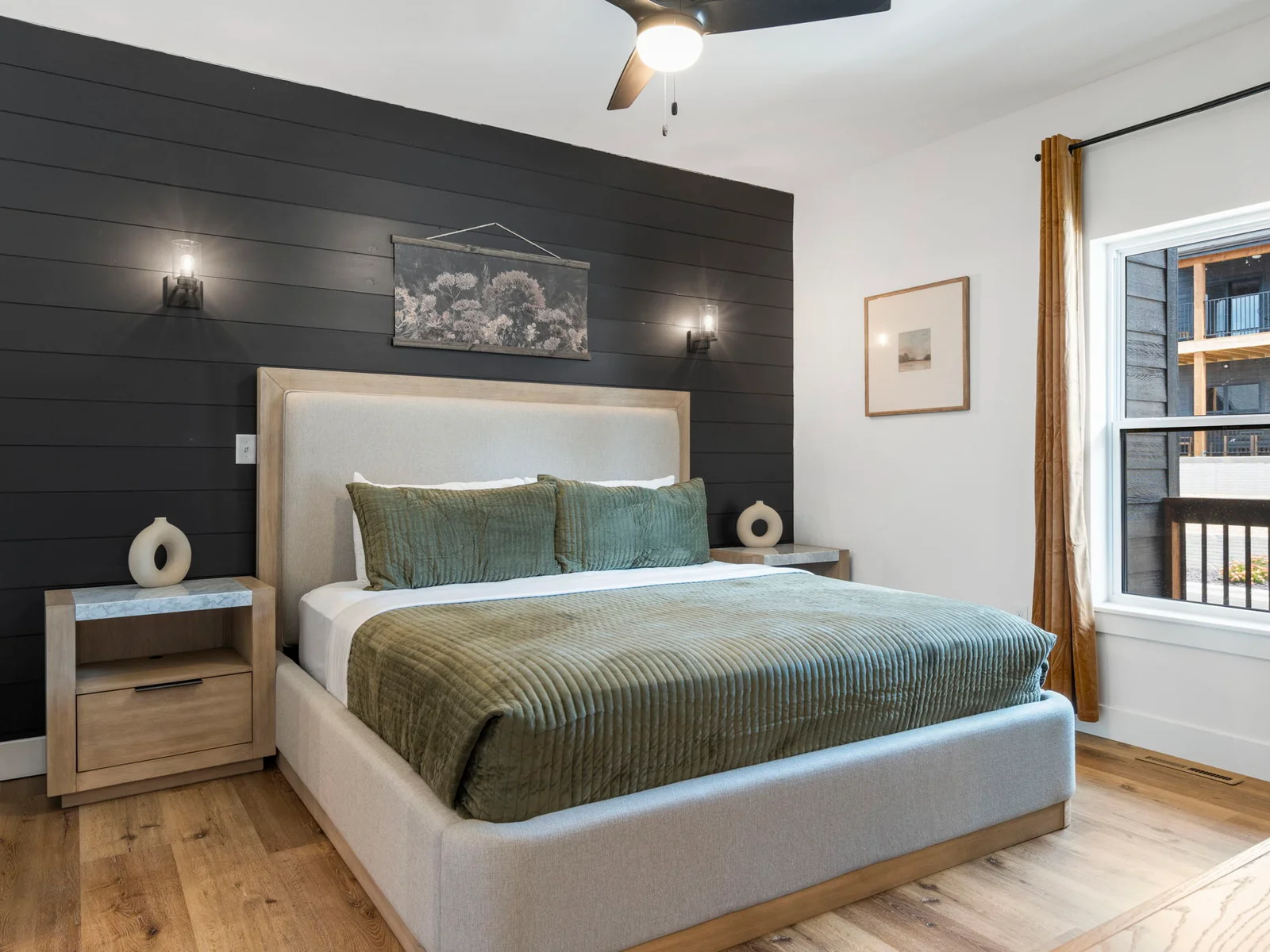 Main level King #1 bedroom with ensuite bathroom