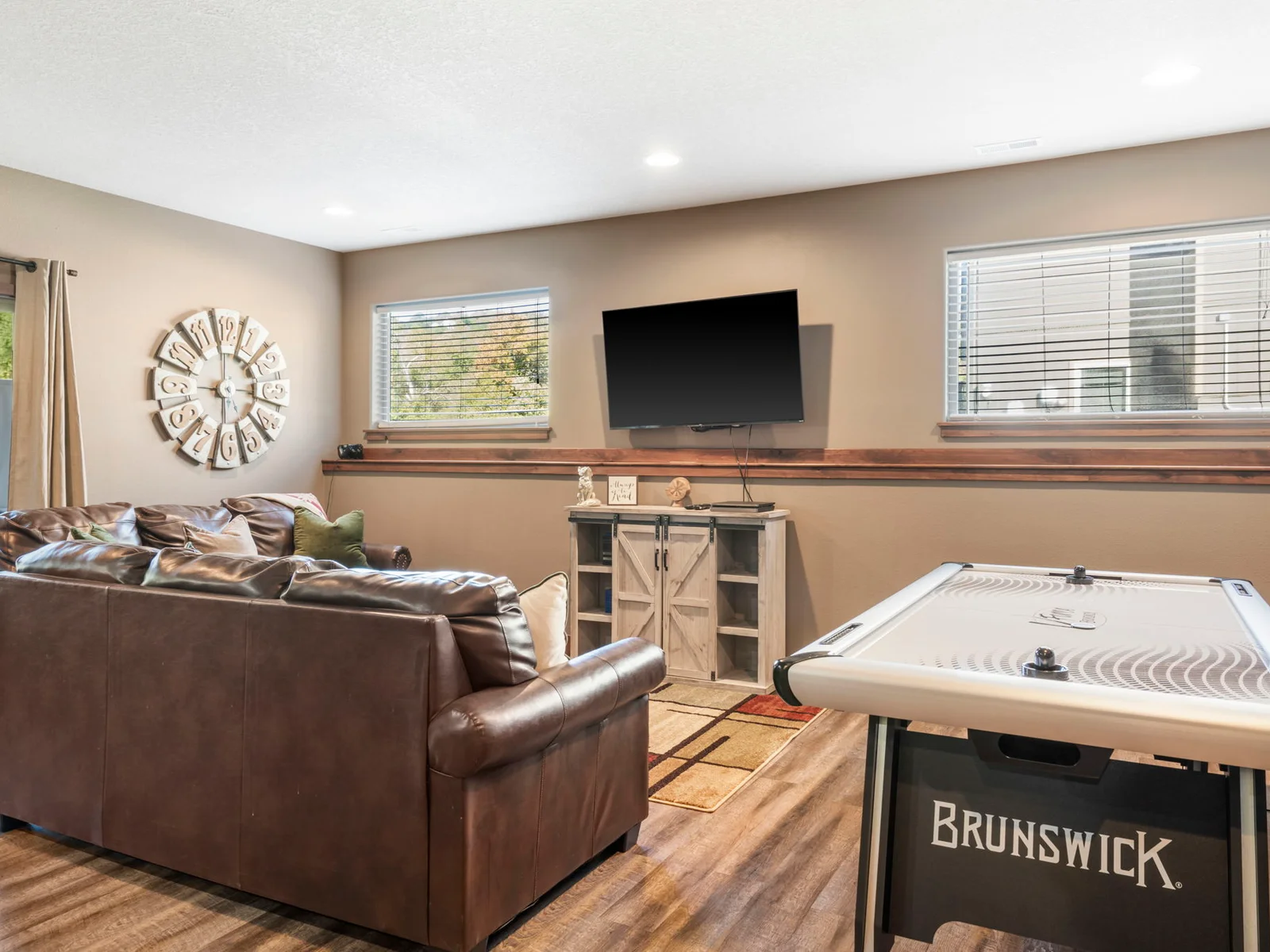 Lower level TV area