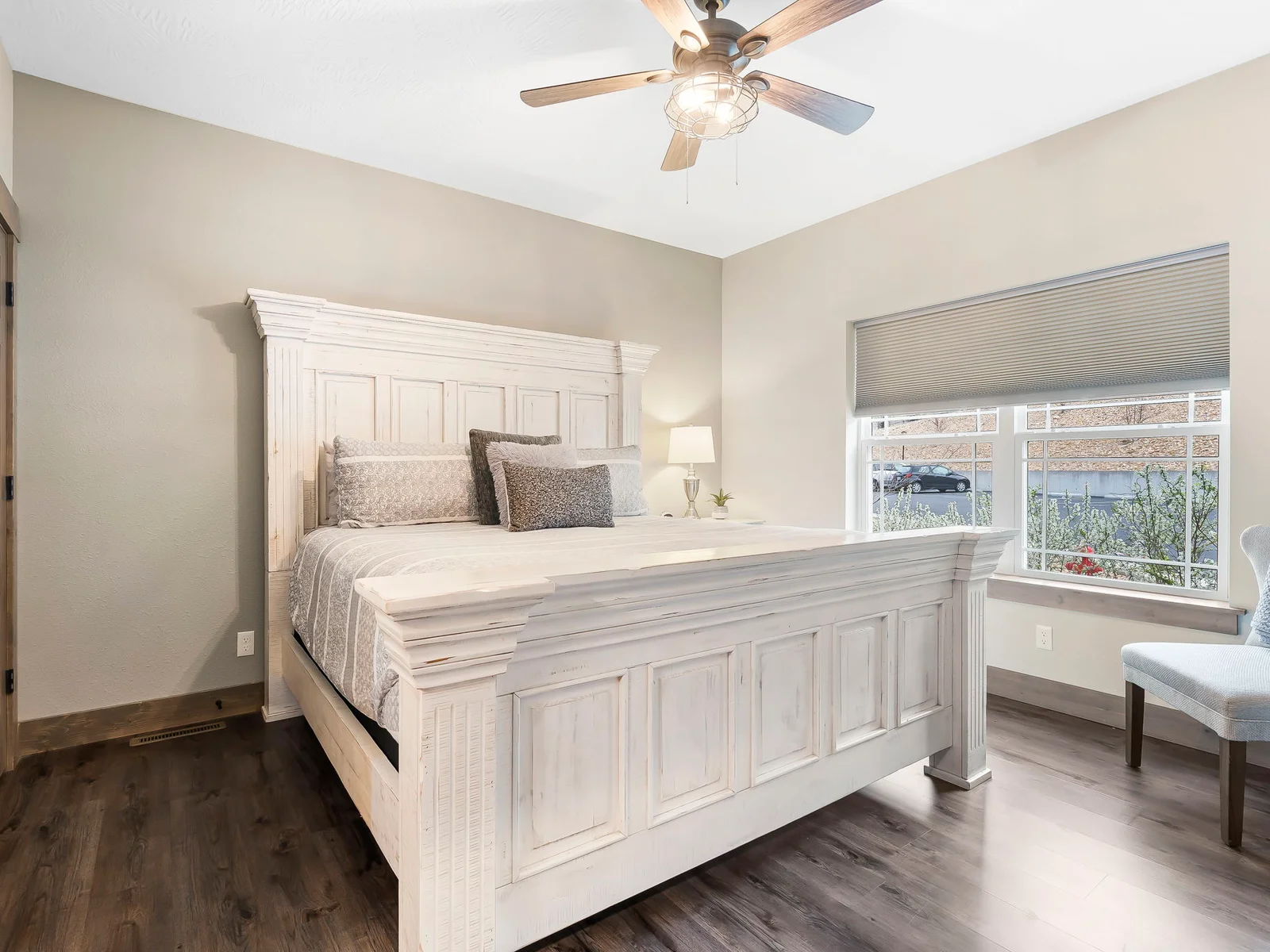 Main level: King bed #1 with ensuite bathroom