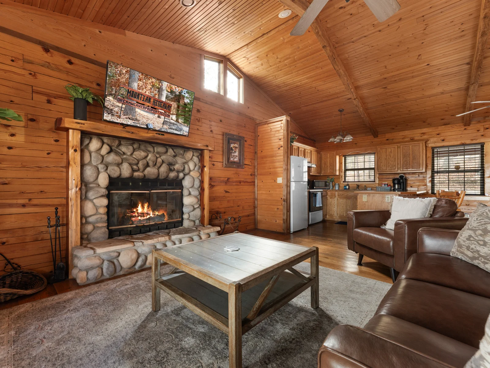Quiet nights, crackling fire, and intimate memories in your cabin retreat