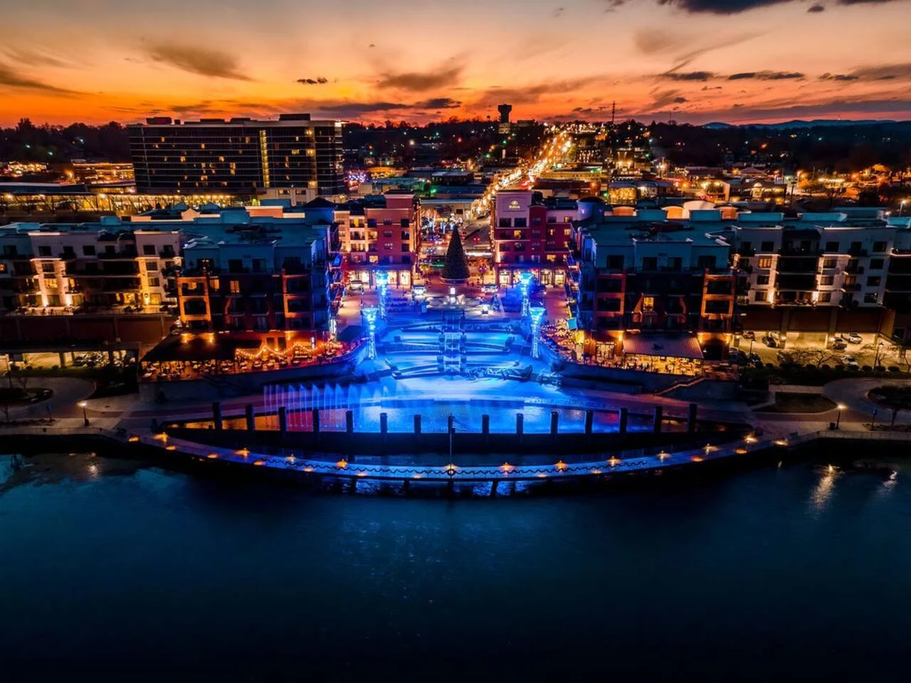 Branson Landing - great shopping and restaurants. Water fountain show on the hour.