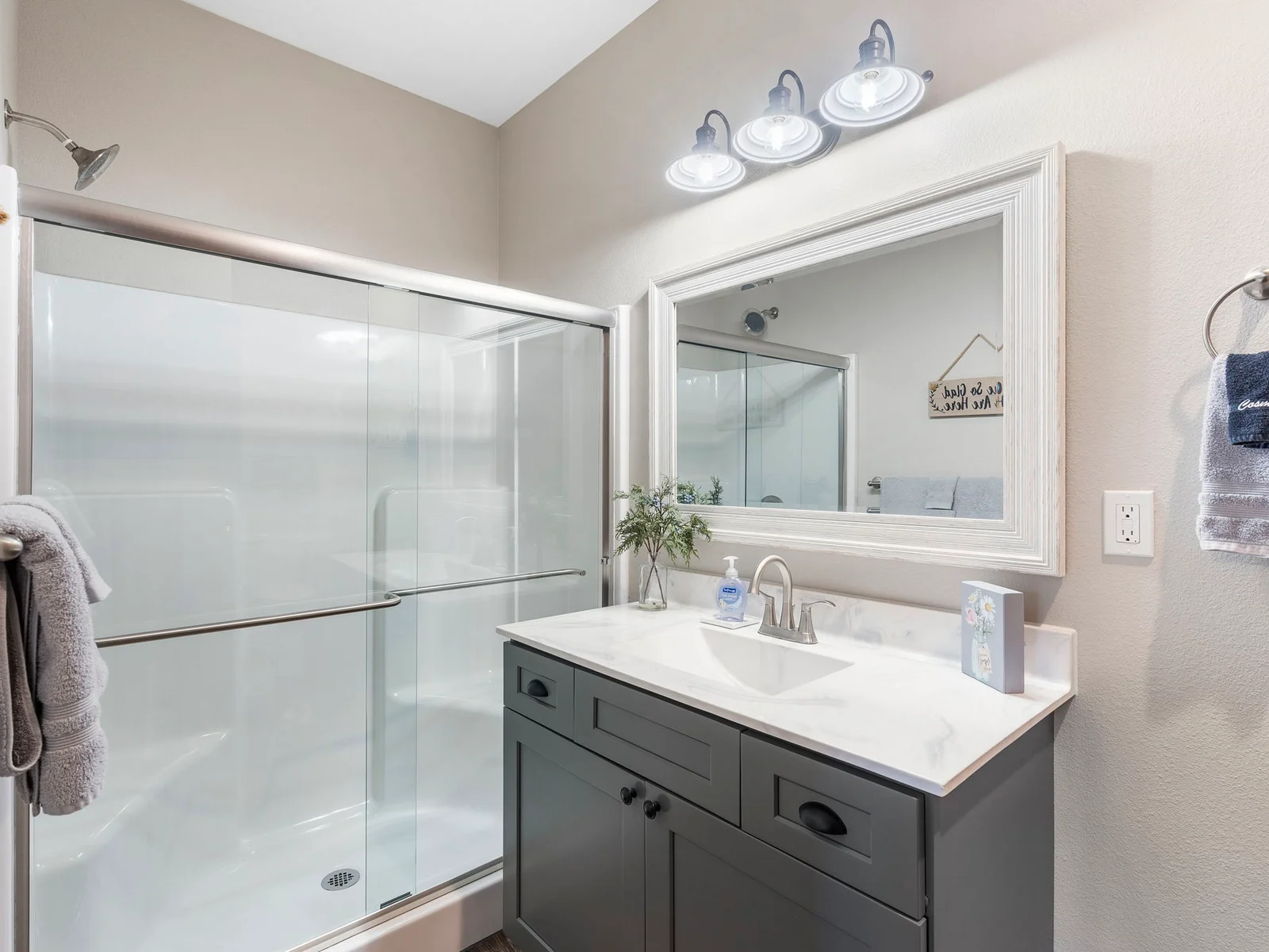Each bedroom has an attached bathroom