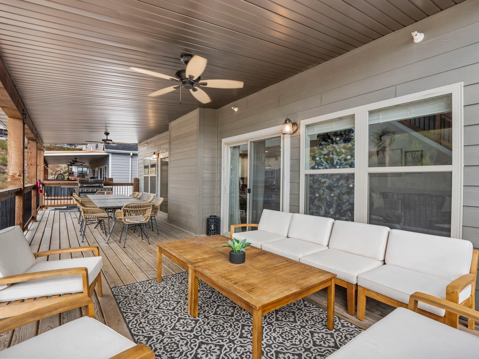 Plenty of room to gather on the back deck!