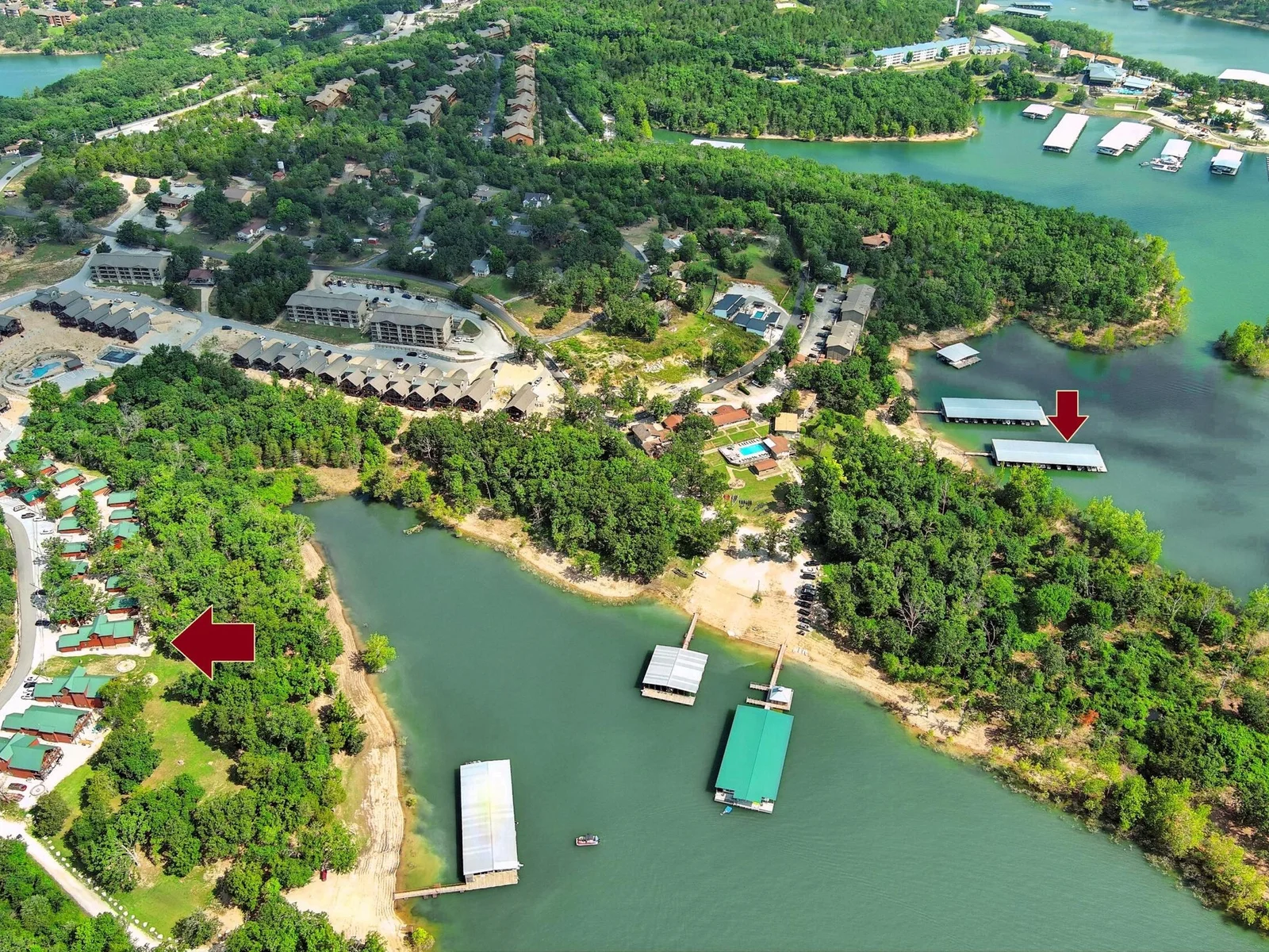 Your lodge and boat slip that is included with your house!