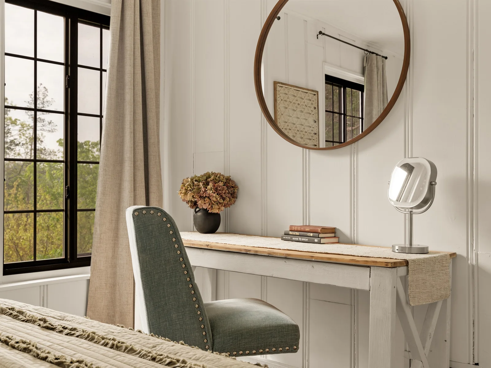 Perfect corner for getting ready or a little quiet time
