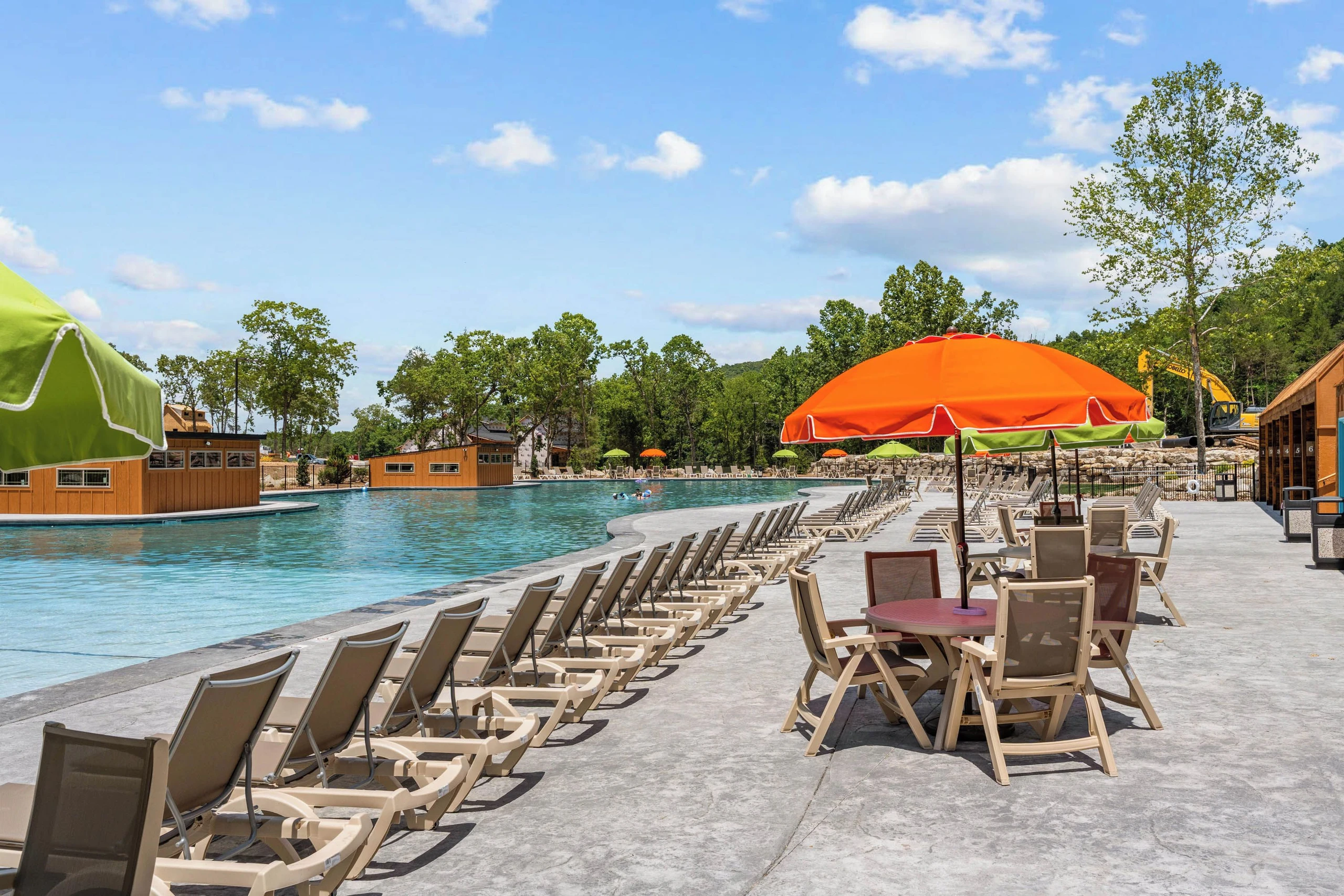 Seating with table, chairs and umbrella available.