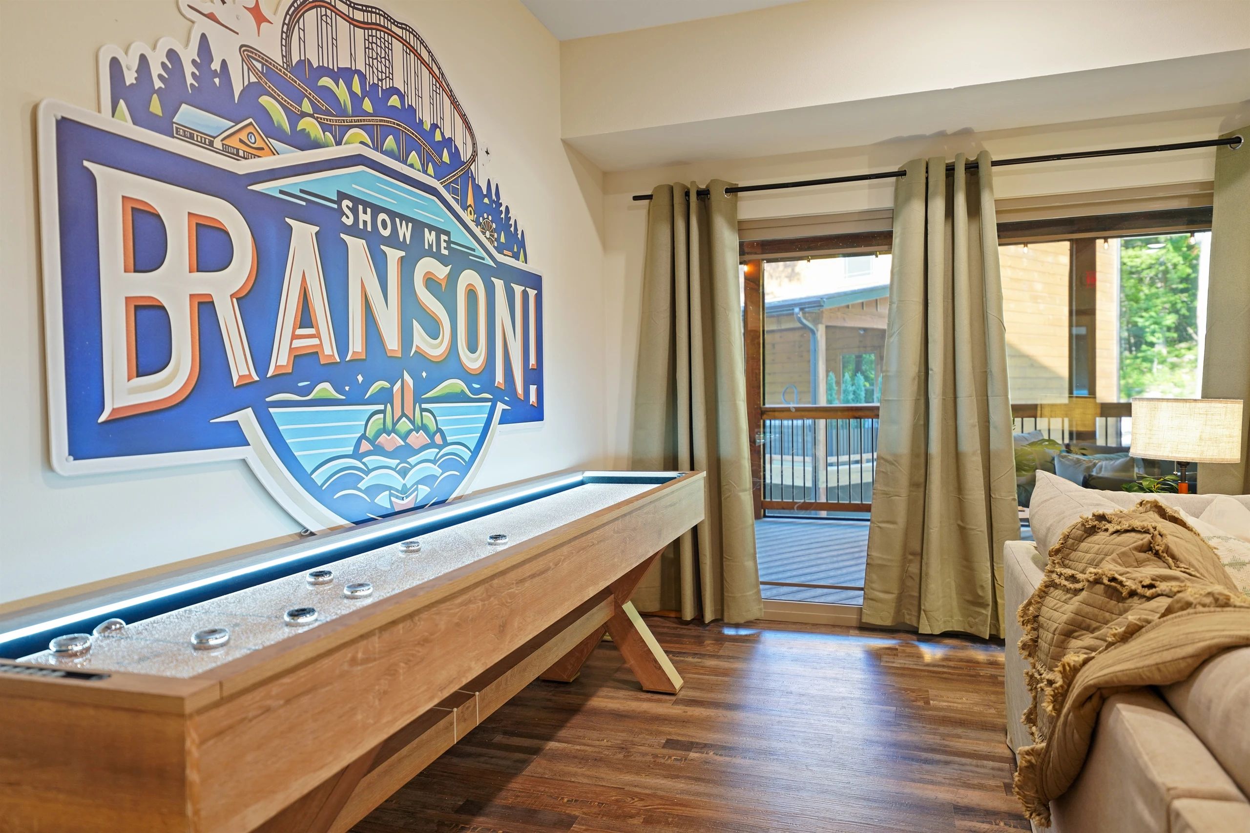 How about a game of shuffleboard?