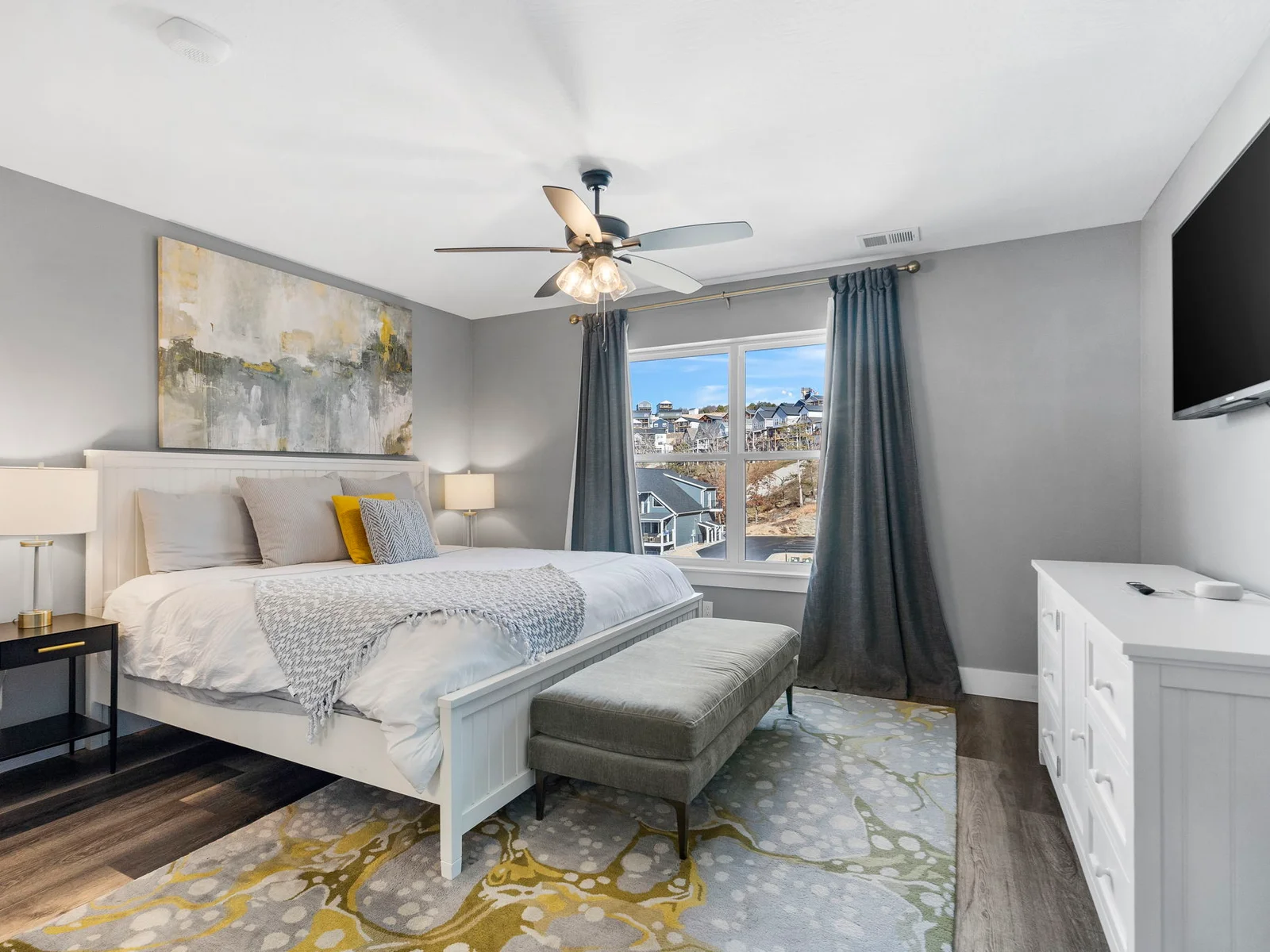 Upper level King bedroom #3 with attached bathroom