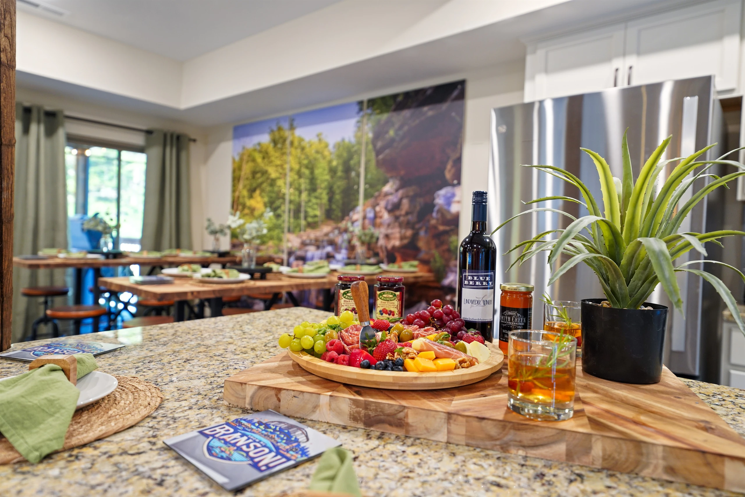 Enjoy some local wines while relaxing, cooking or playing