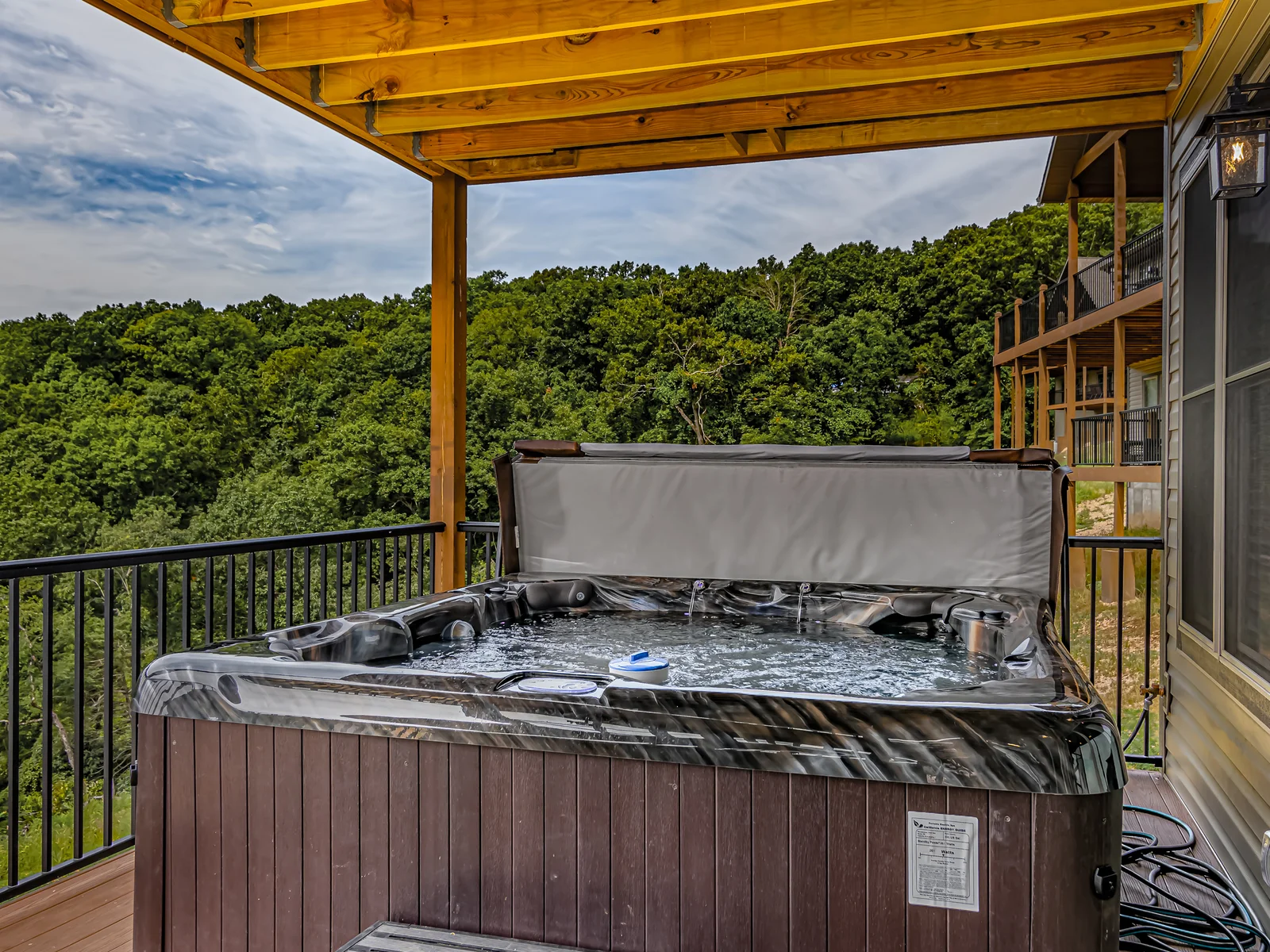 Enjoy the views in your private hot tub!
