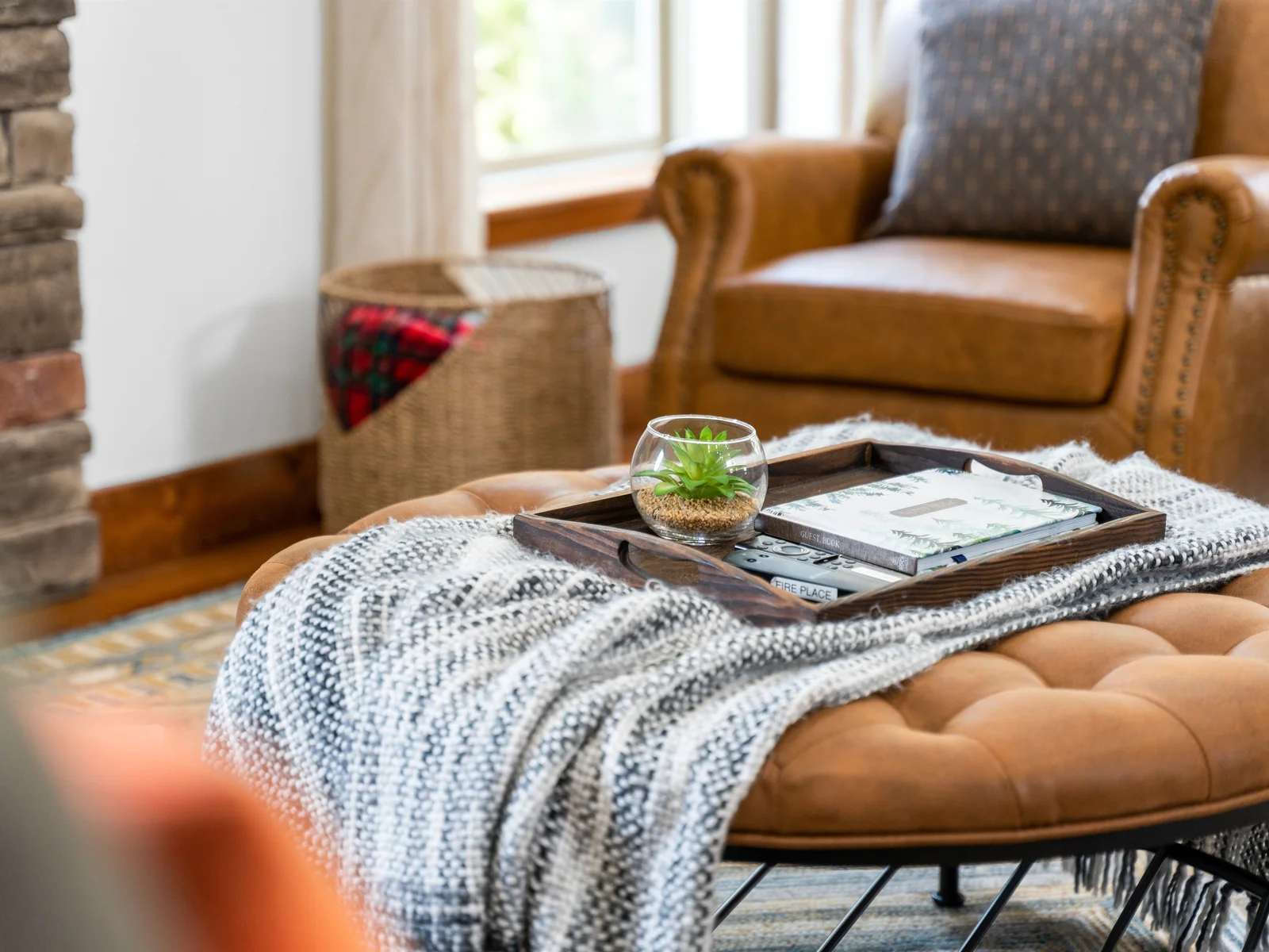 Be at ease in this spacious living room