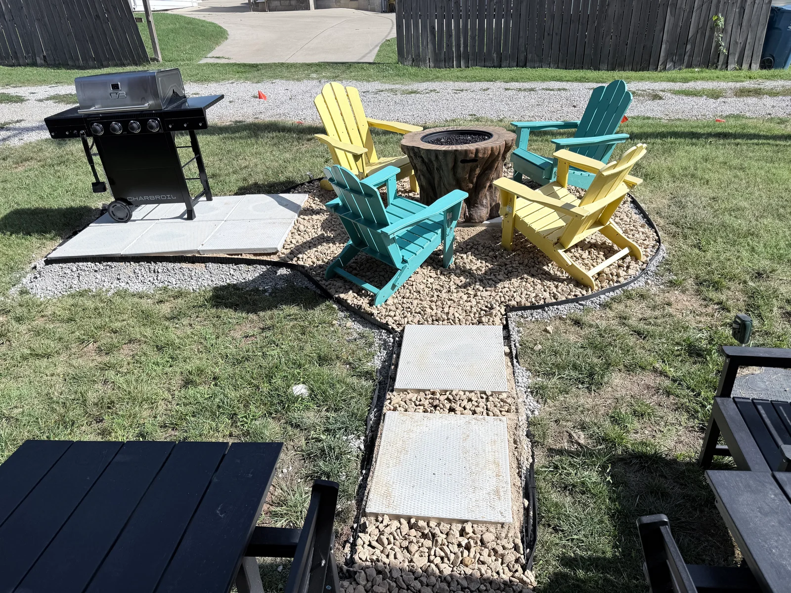 Backyard evening fun and stories
