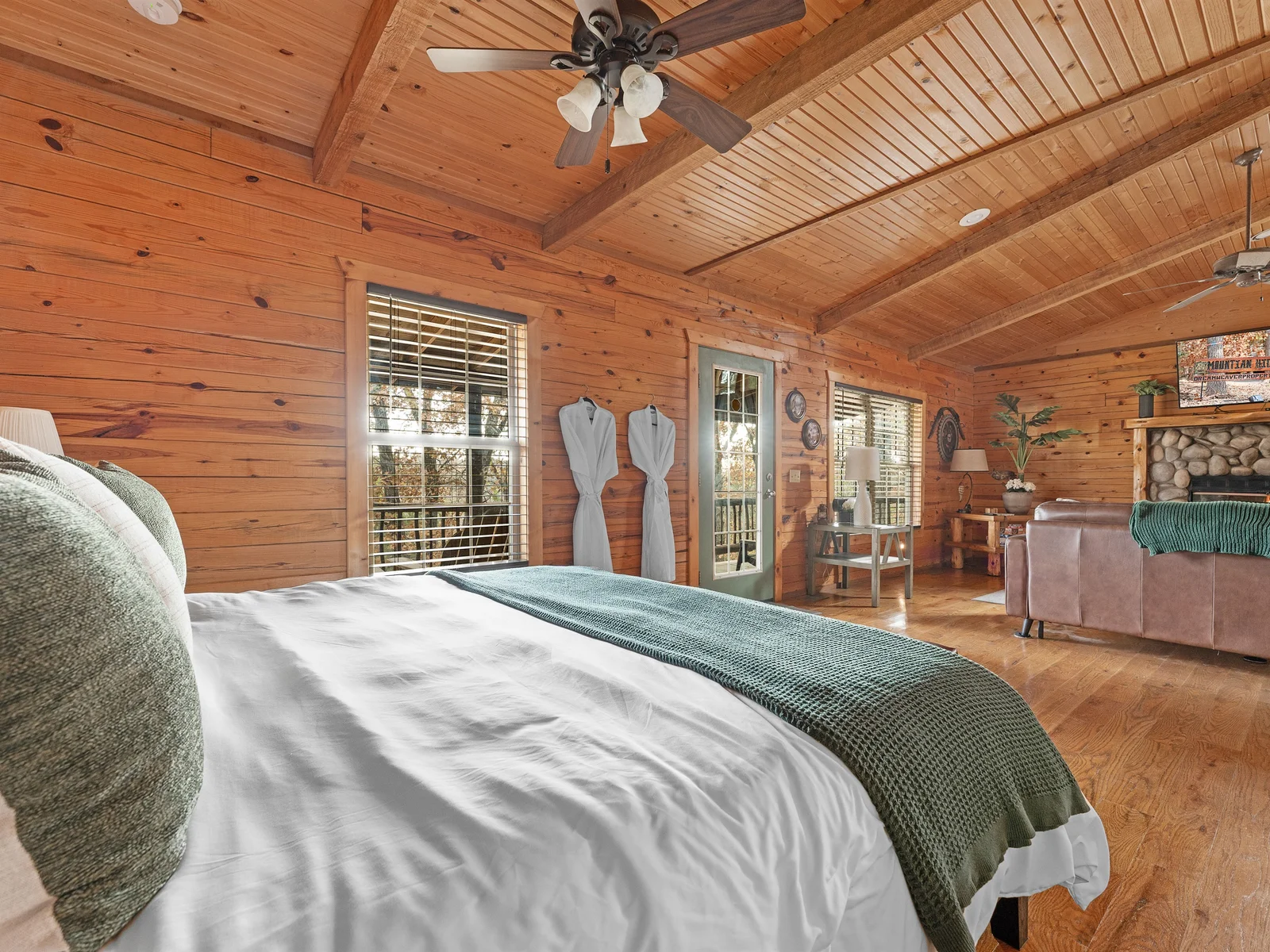 Sink into restful nights on a dreamy king-sized bed made for comfort