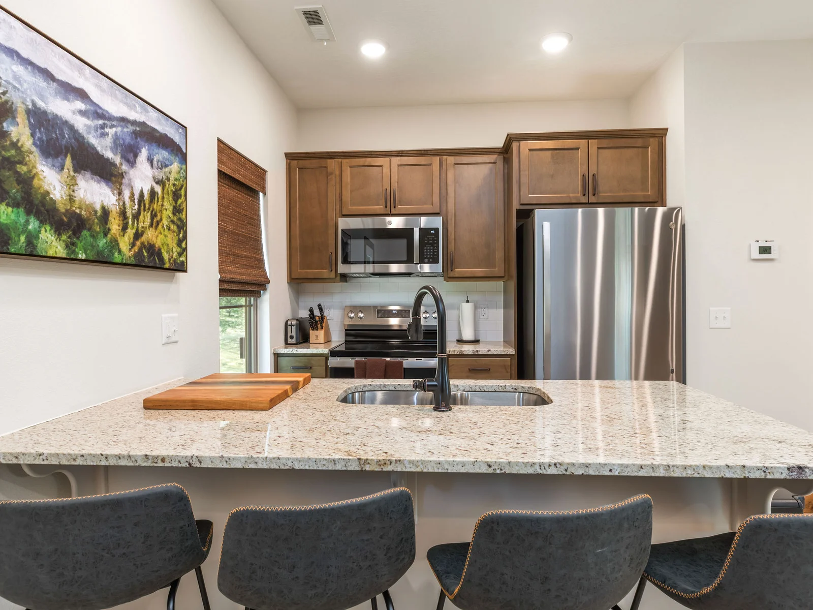 Fully stocked kitchen