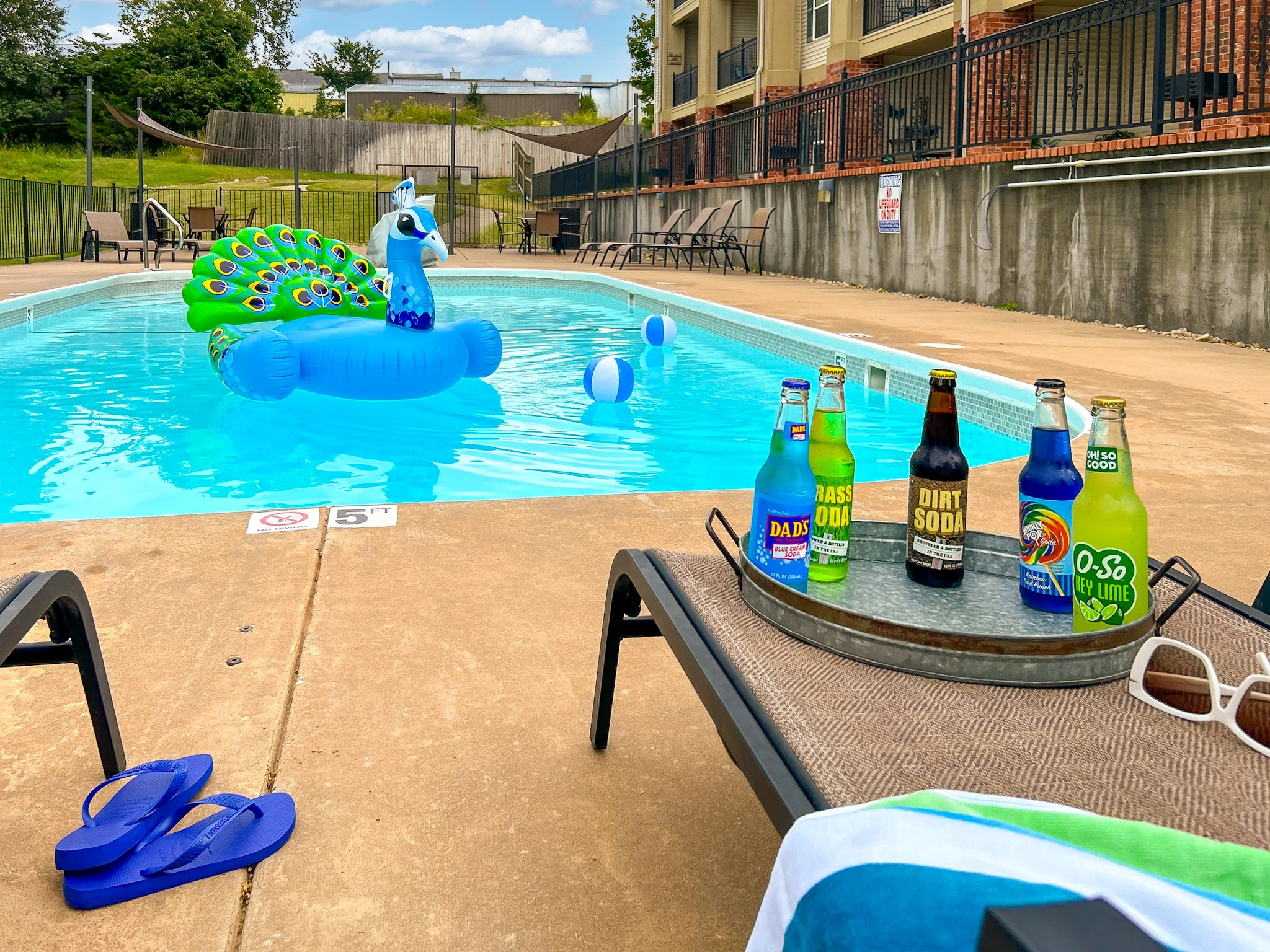 Or head out to the pool to relax and cool off!
