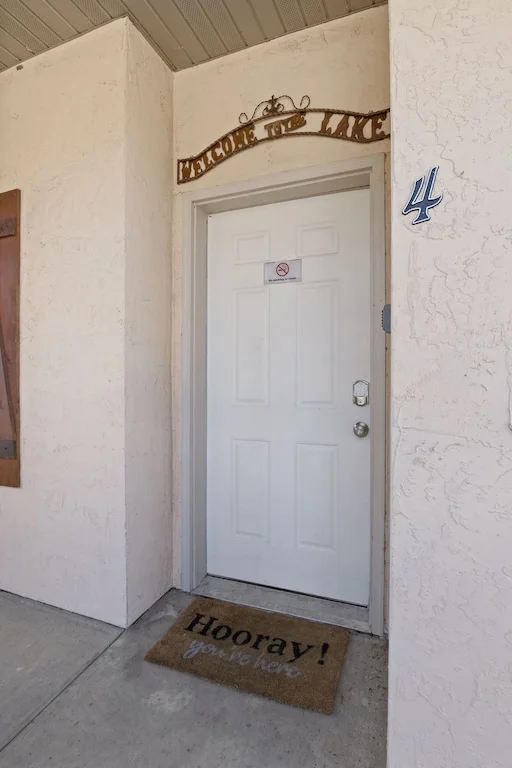 Just 9 steps up to the front door of the condo