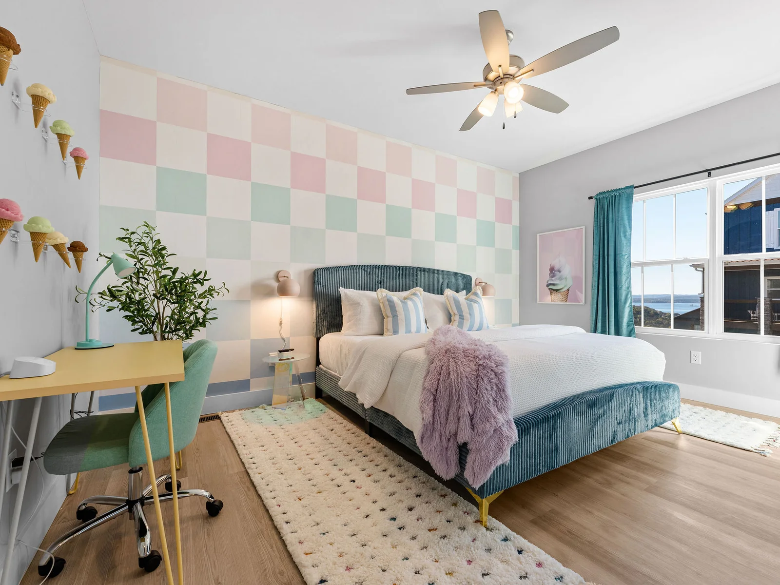 Sleep the night away in this main level bedroom with an ensuite bathroom.