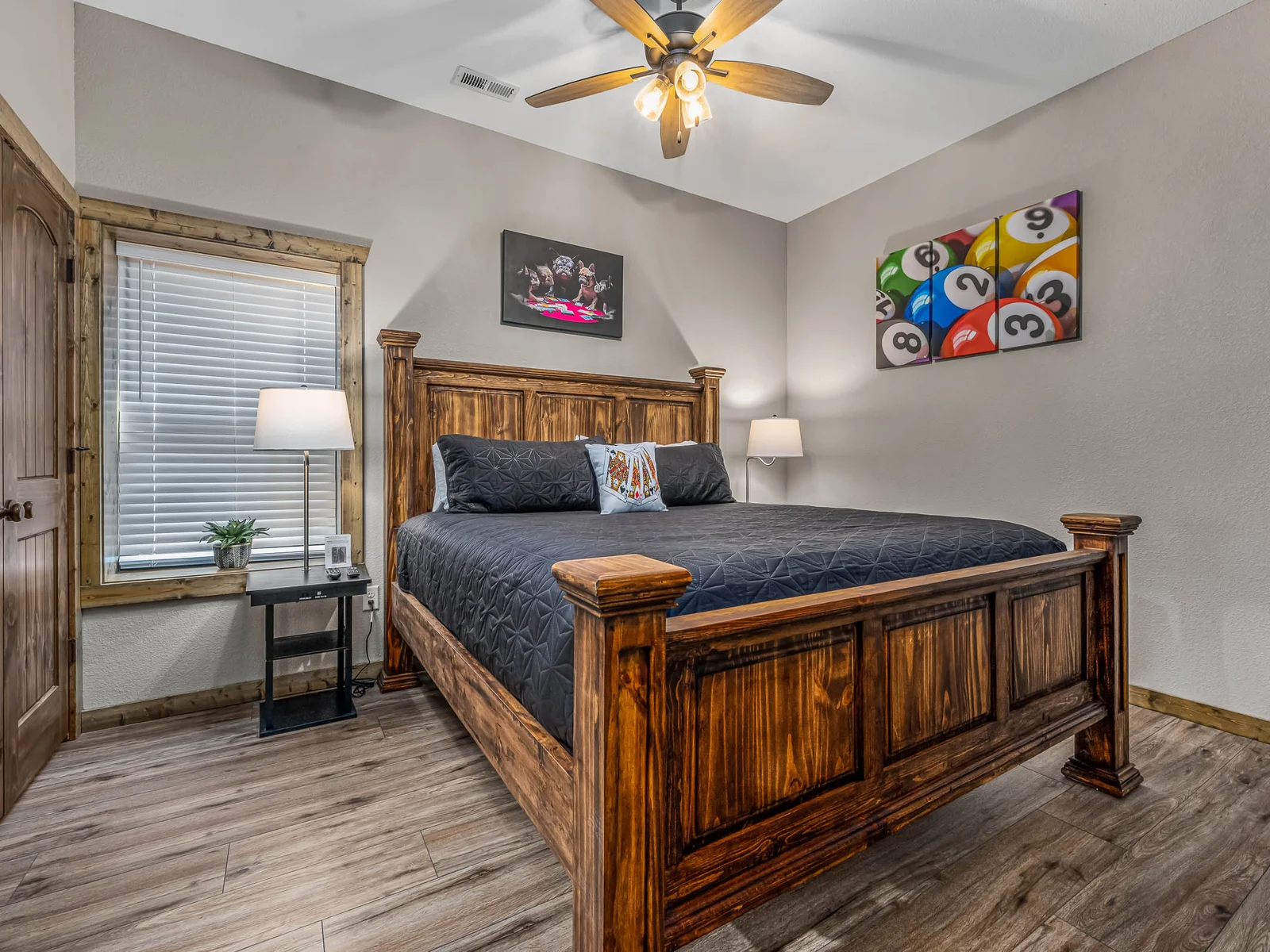Lower level King bedroom #3 with Jack and Jill bathroom