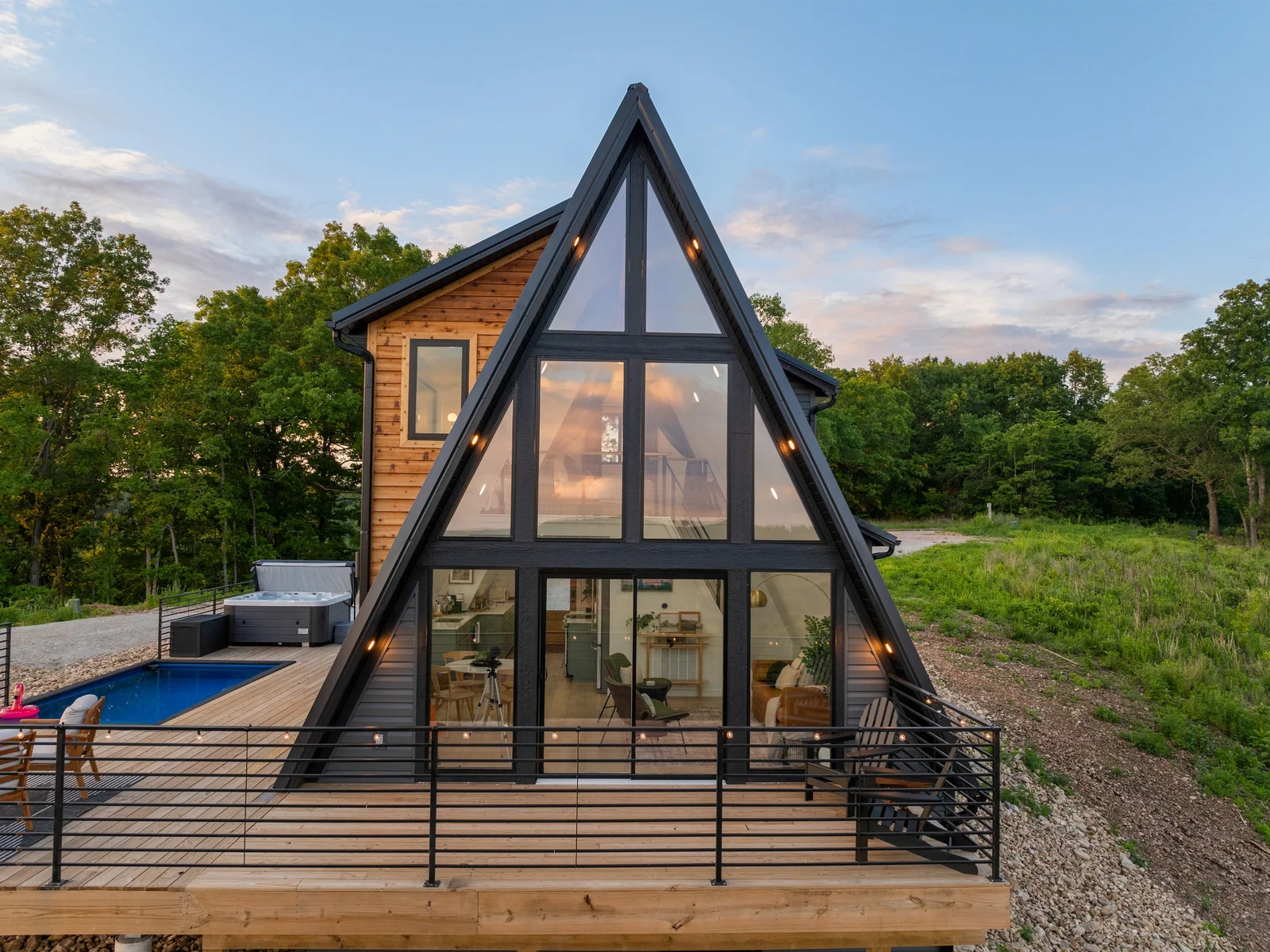 Welcome to Skyline A-Frame. Your ultimate romantic lake escape. 🌊