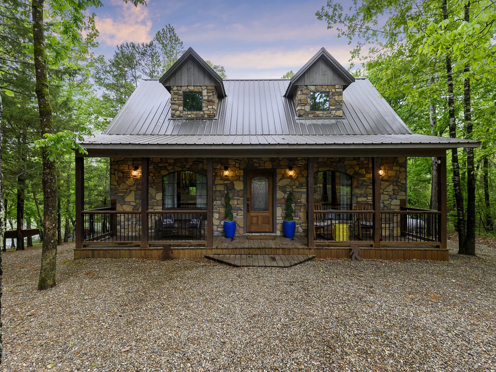 Tucked Away in the Forest, This Cozy Cabin is the Perfect Blend of Rustic Charm and Natural Serenity