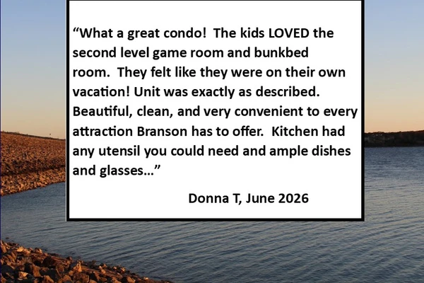 We provide so many of the things you can't do without on vacation; so you can just bring your family.