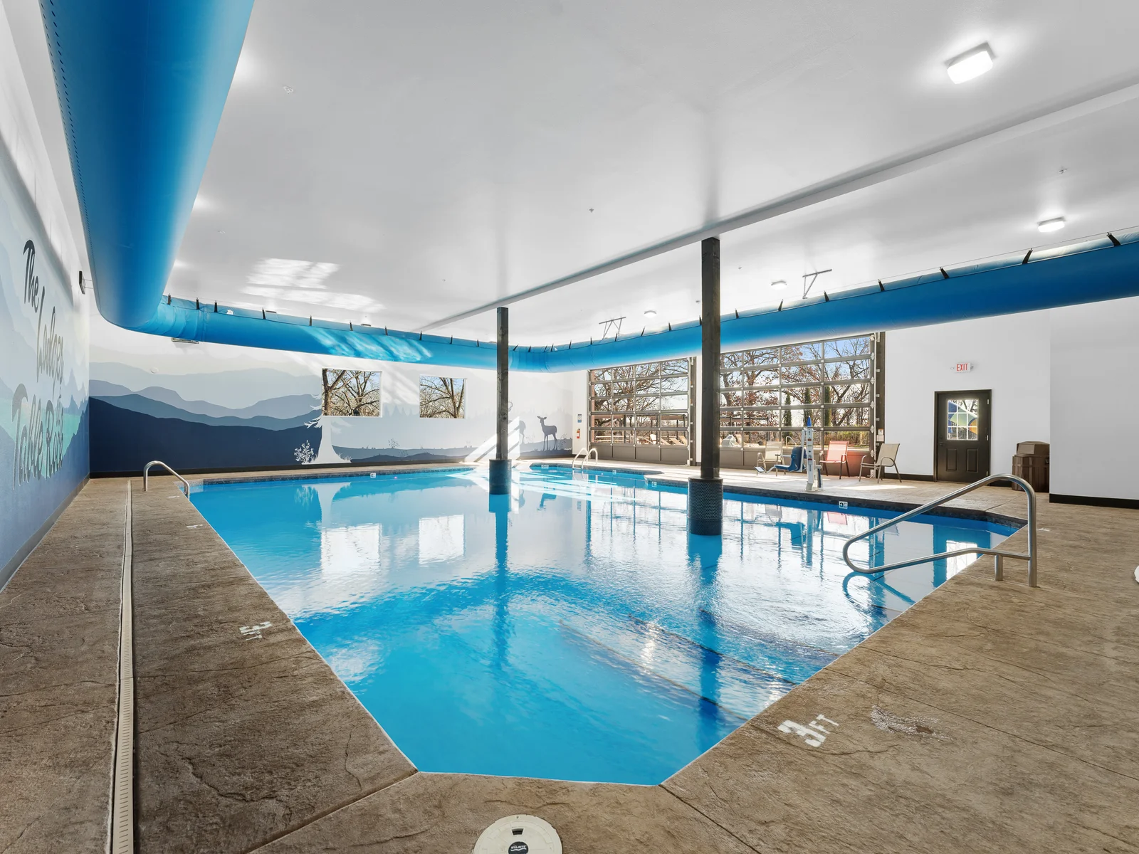 Indoor Pool Paradise: Splash into fun year-round with our inviting heated pool!