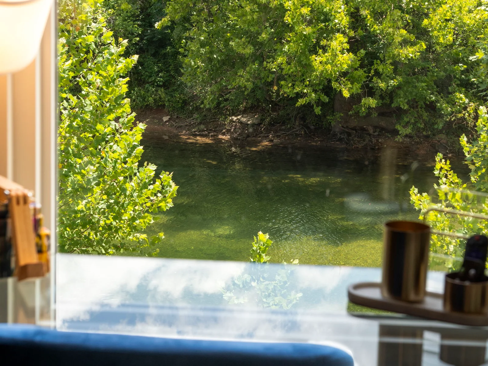 Steps away from a finger of Lake TaneyComo!