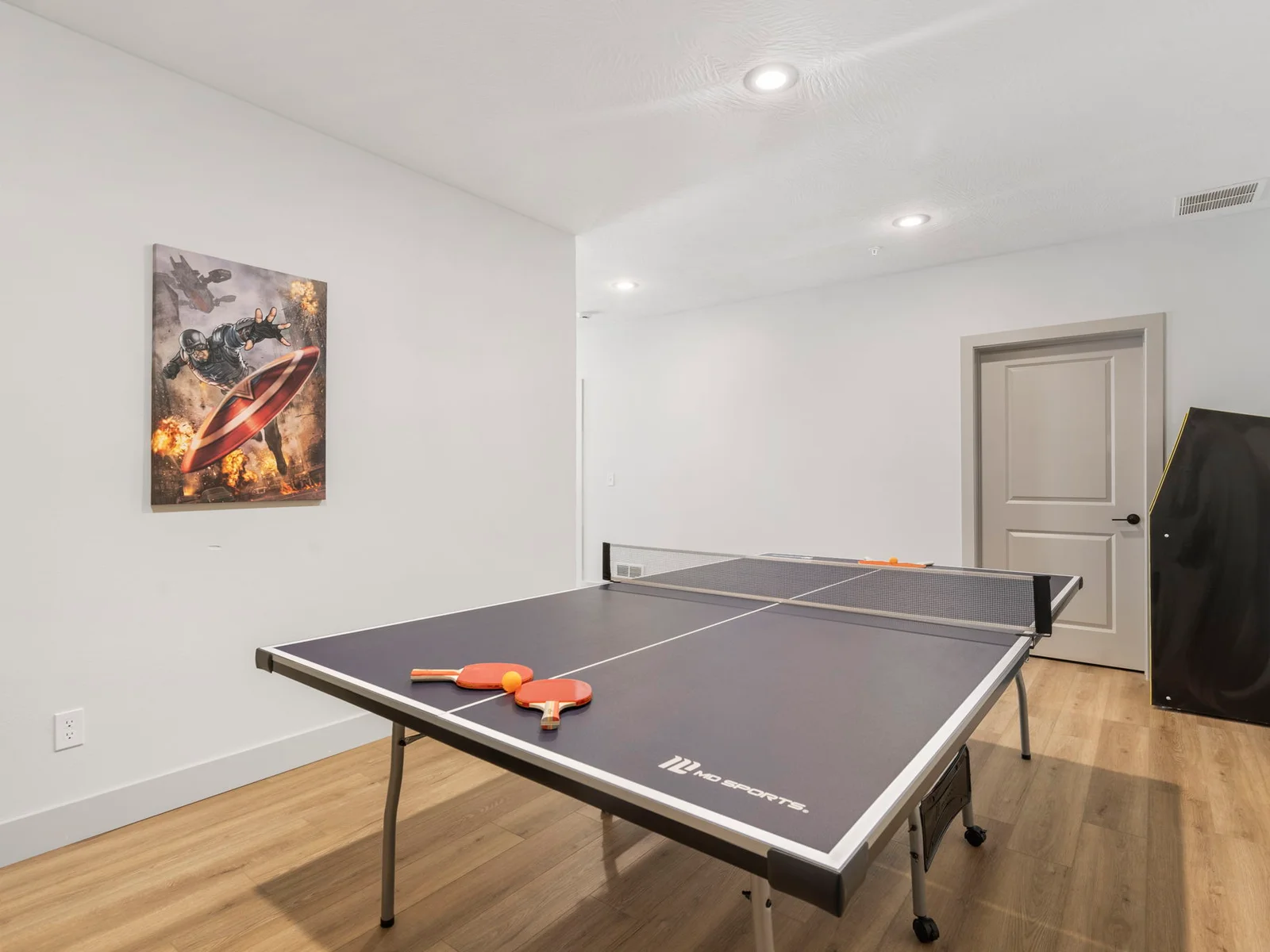 Plenty of space in the game room