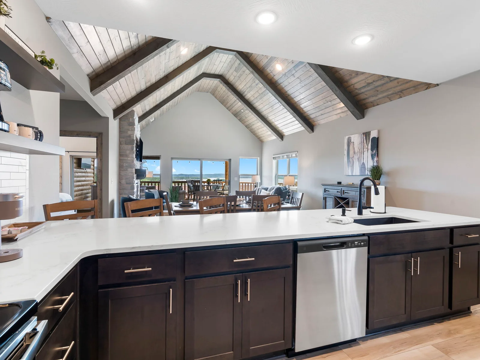 Spacious kitchen/dining/living room to share with the family