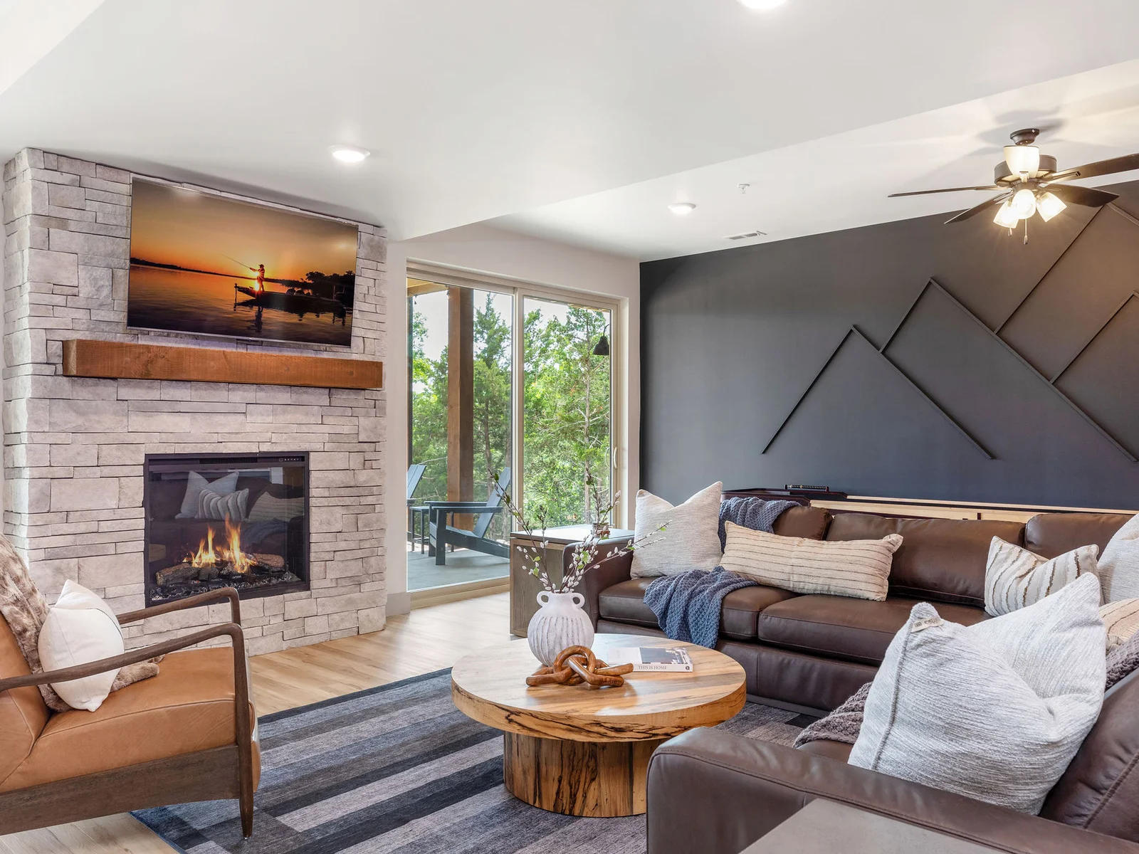Lower level living room