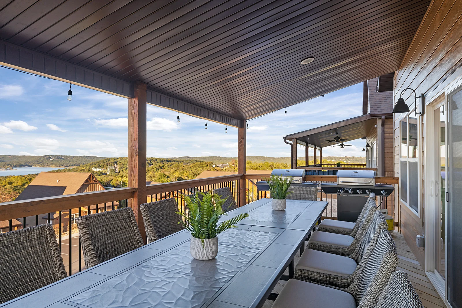 Look out over table rock lake while grilling out!