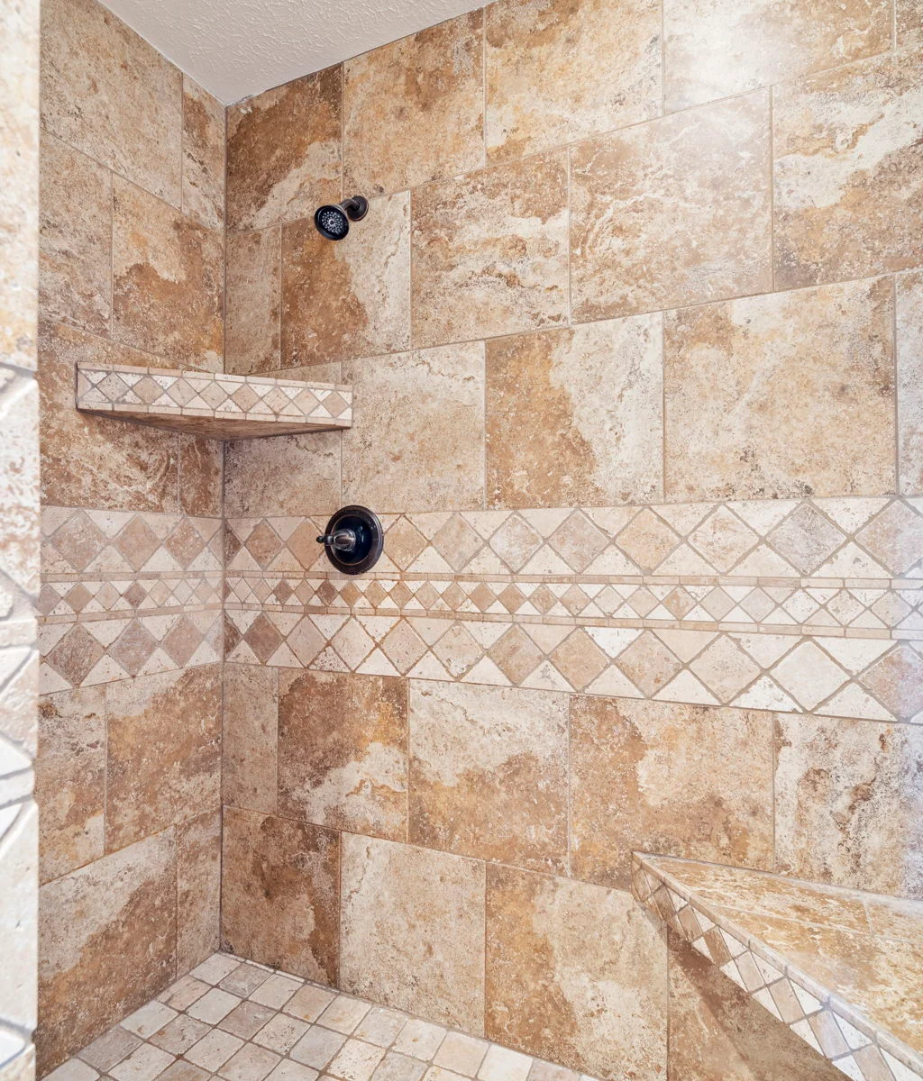Master shower