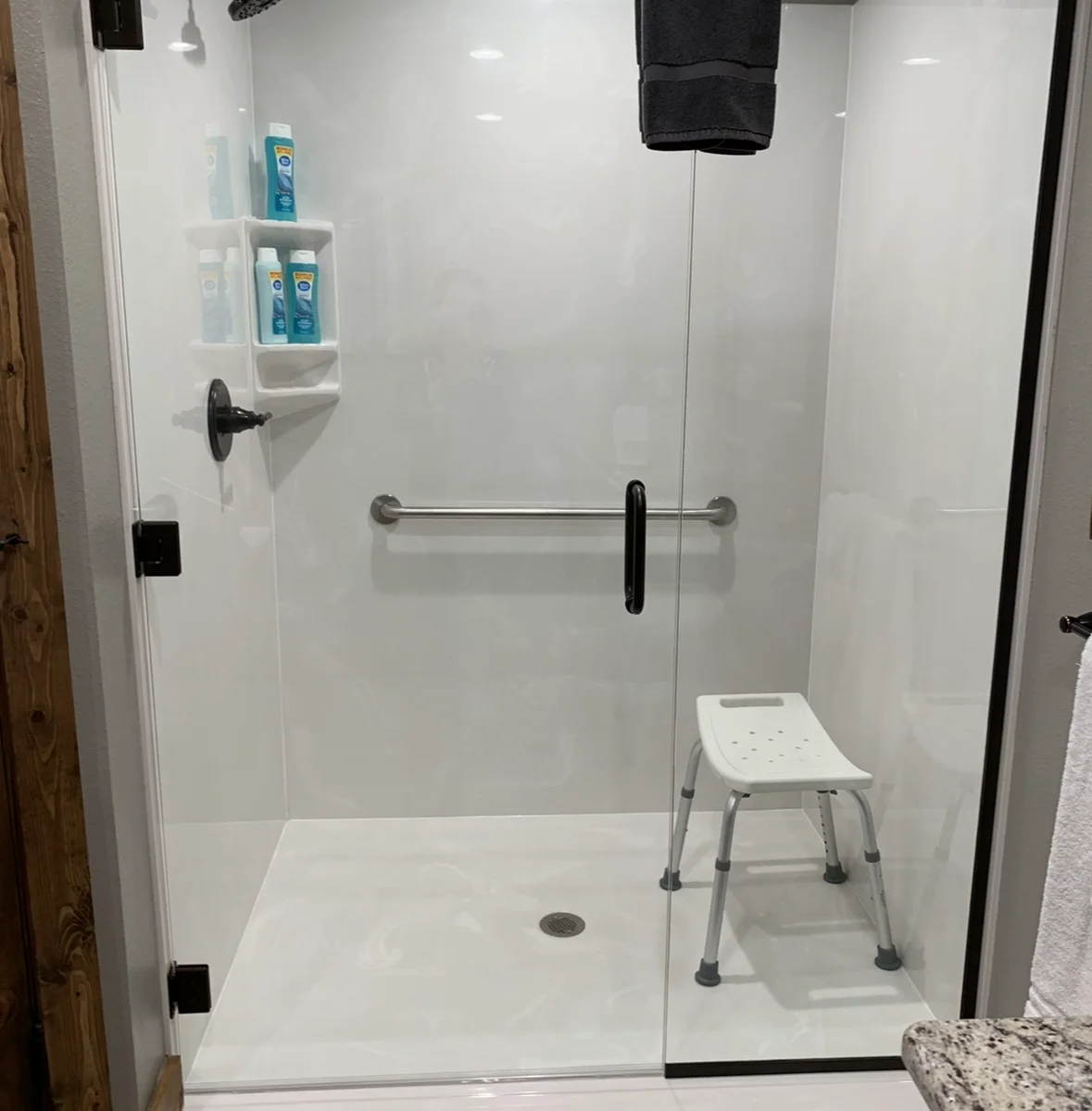 Accessible bathroom with shower
