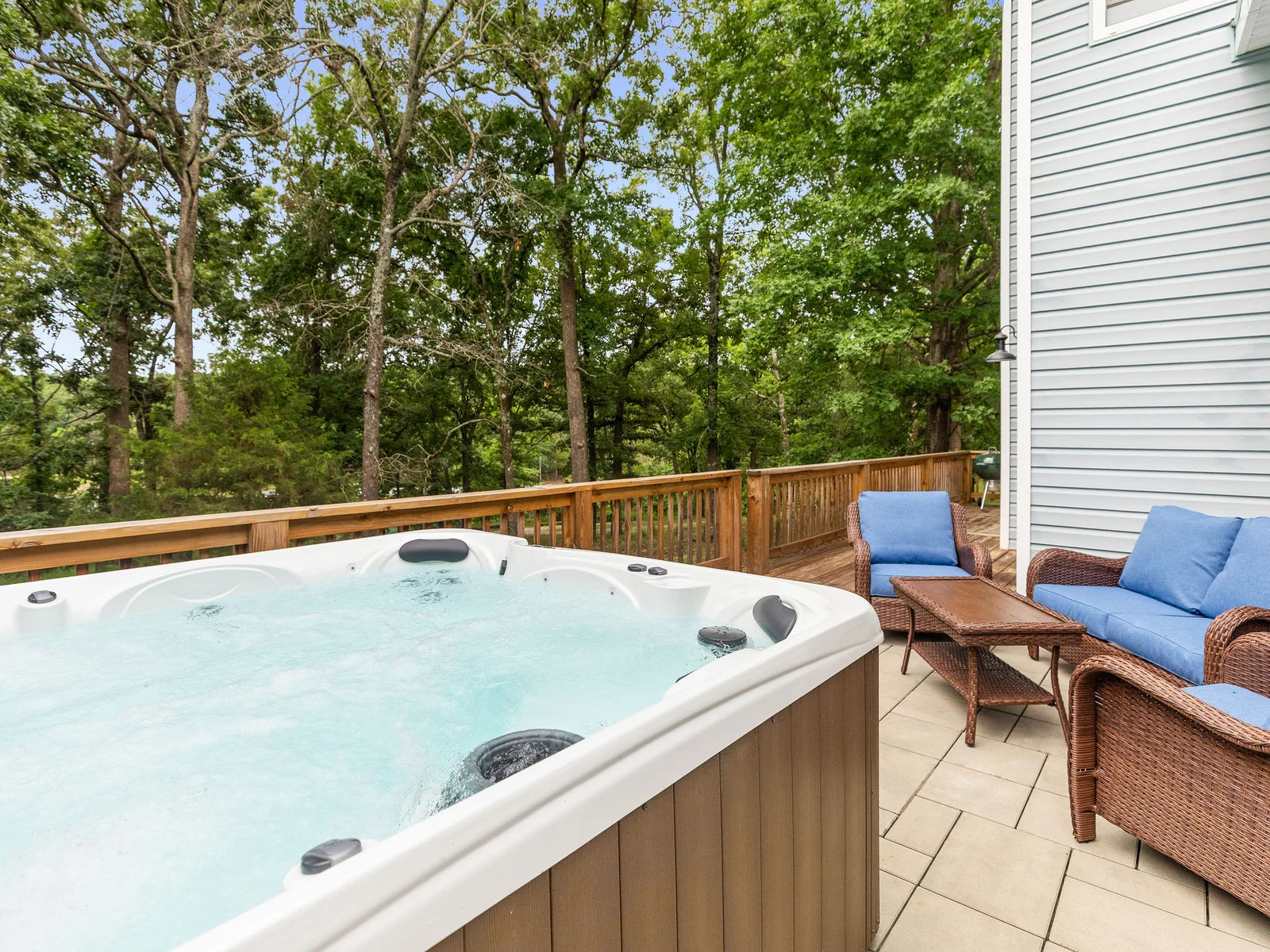 Relax in nature in your private hot tub